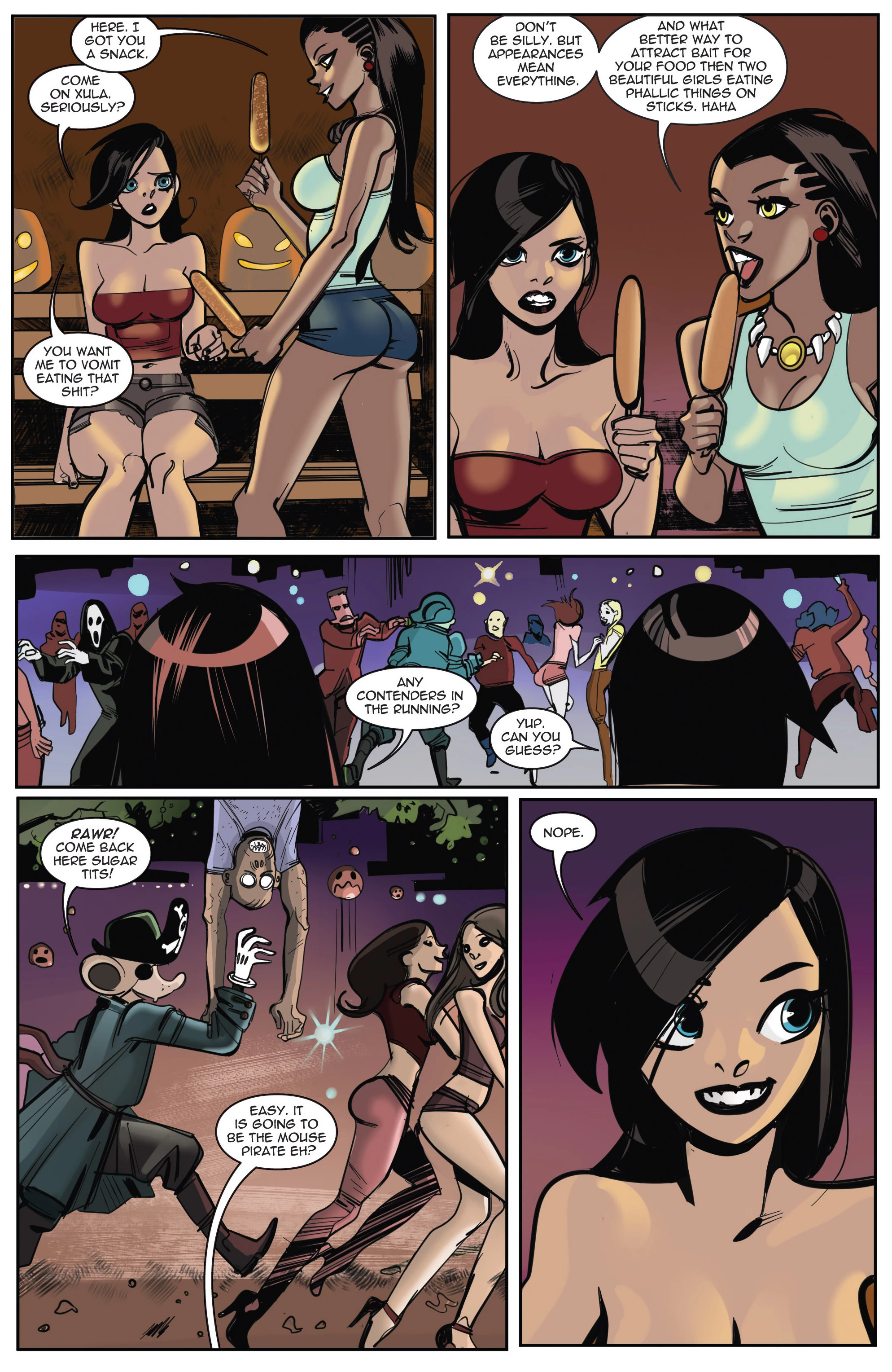 Zombie Tramp v3 .Halloween Special 2016 porn comic picture 4