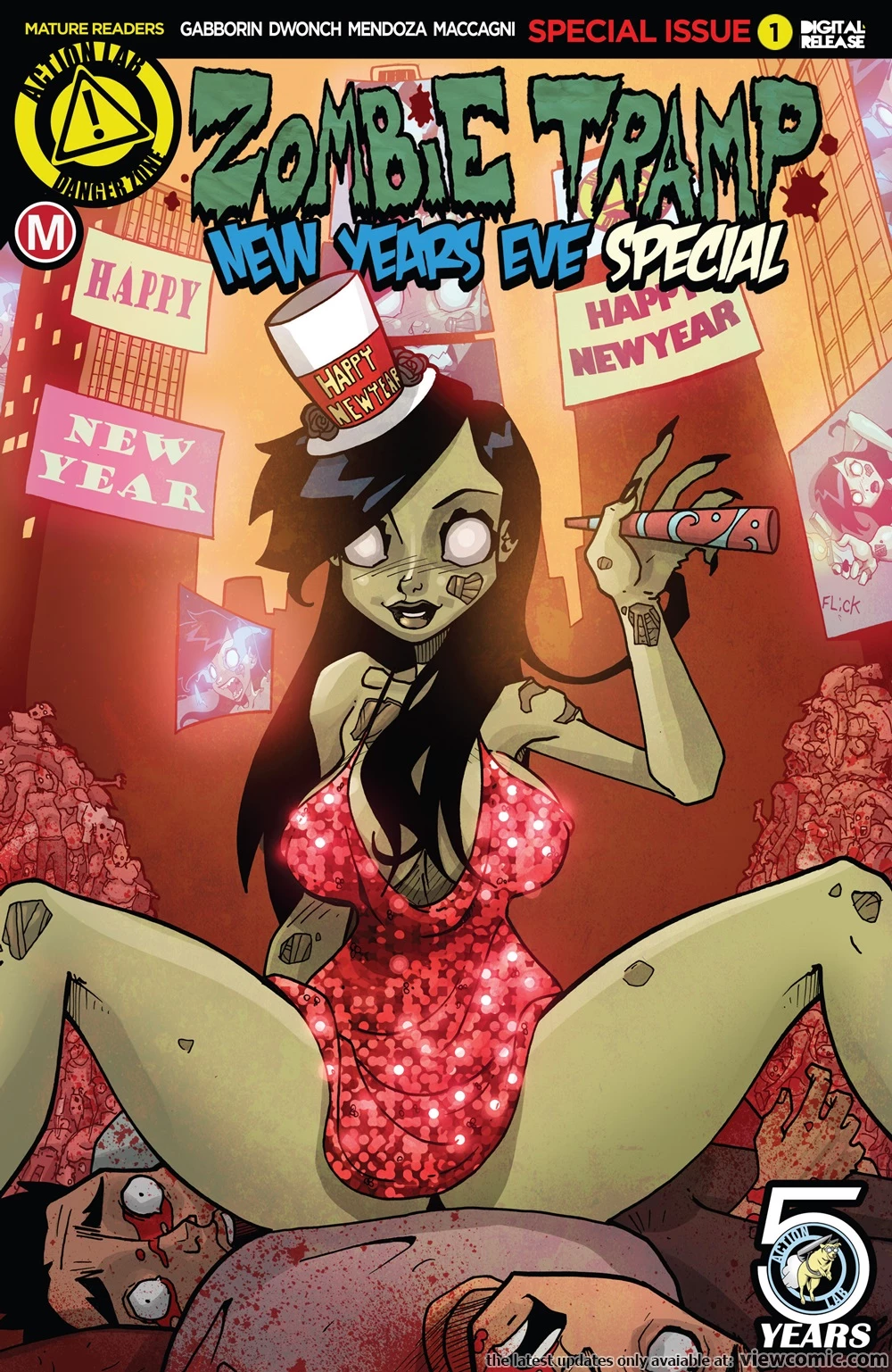 Zombie Tramp v3 .New Years Eve Special porn comic picture 1