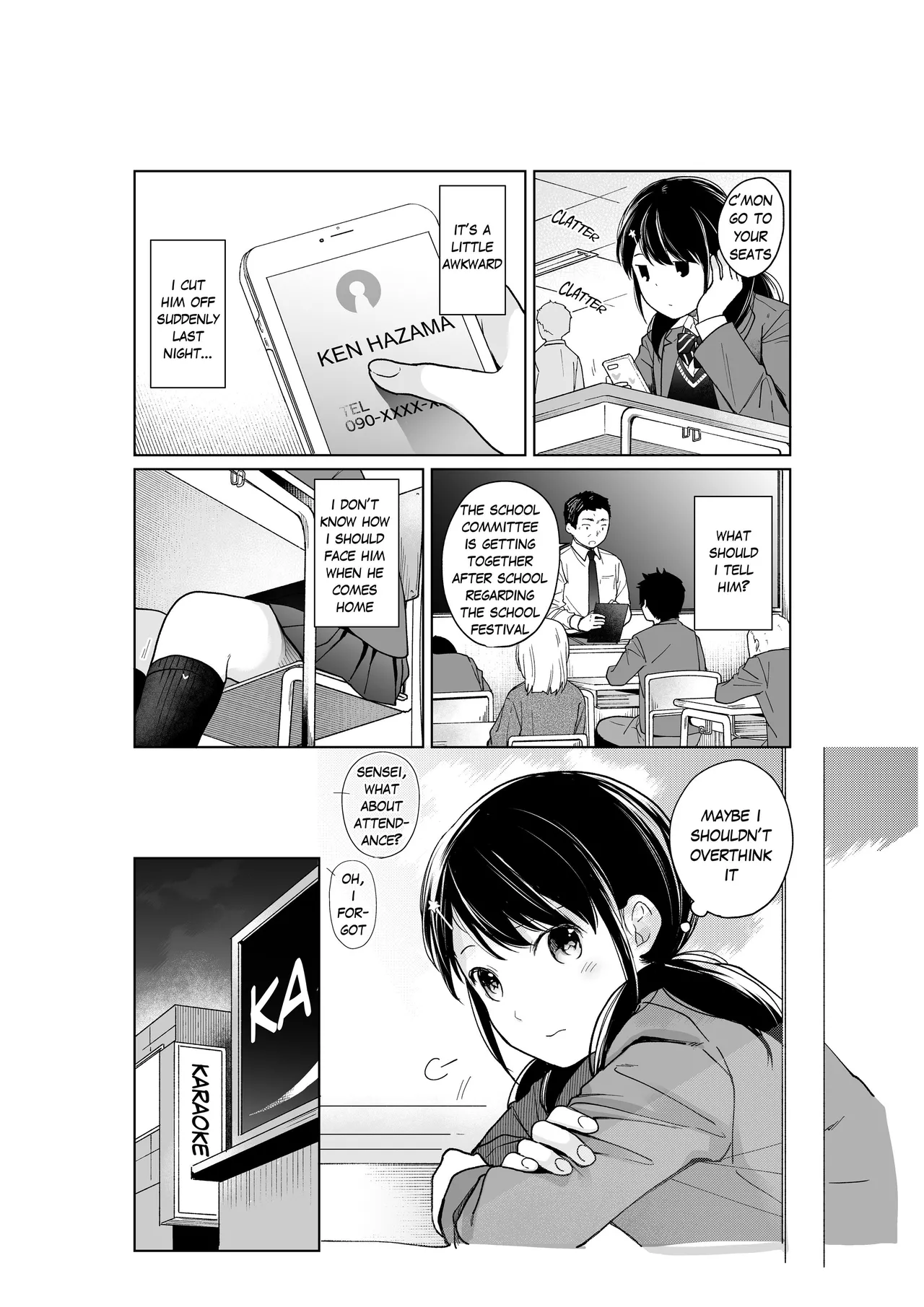 1 Room Apartment + Highschool Girl Suddenly Living Together? Close Contact!? First Sex!!? 15 porn comic picture 3