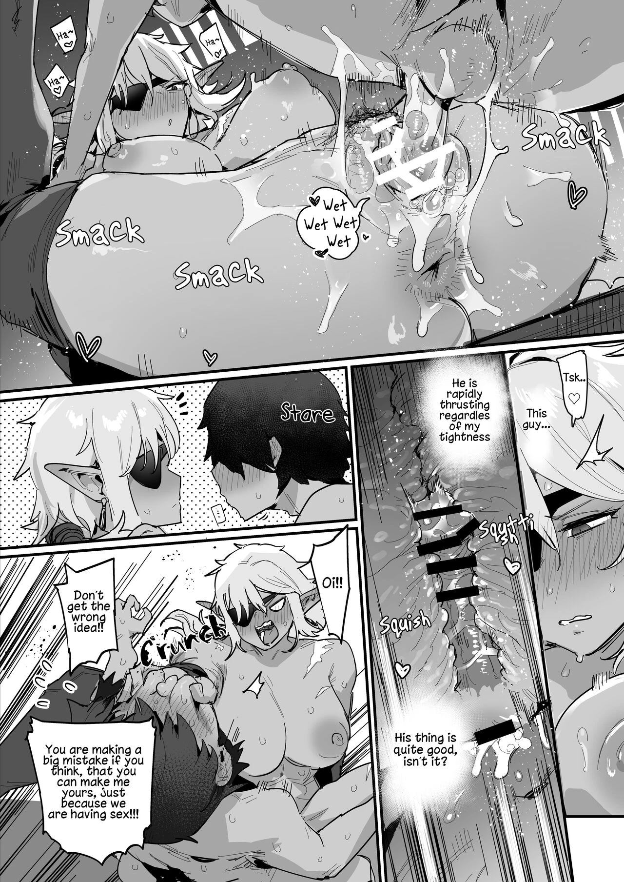 A Dark Elf Who was Supposed to Have Forgotten About Being a Woman | Onna Dearu Koto o Wasureta Hazu datta Dark Elf porn comic picture 2