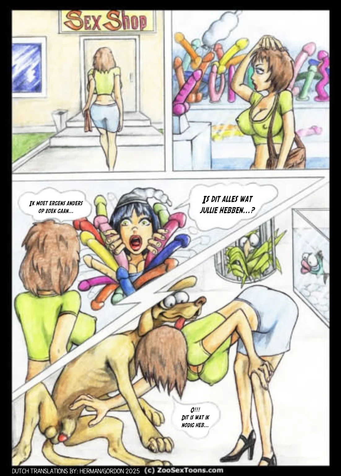 A Girl And Her Pets [NL] porn comic picture 1
