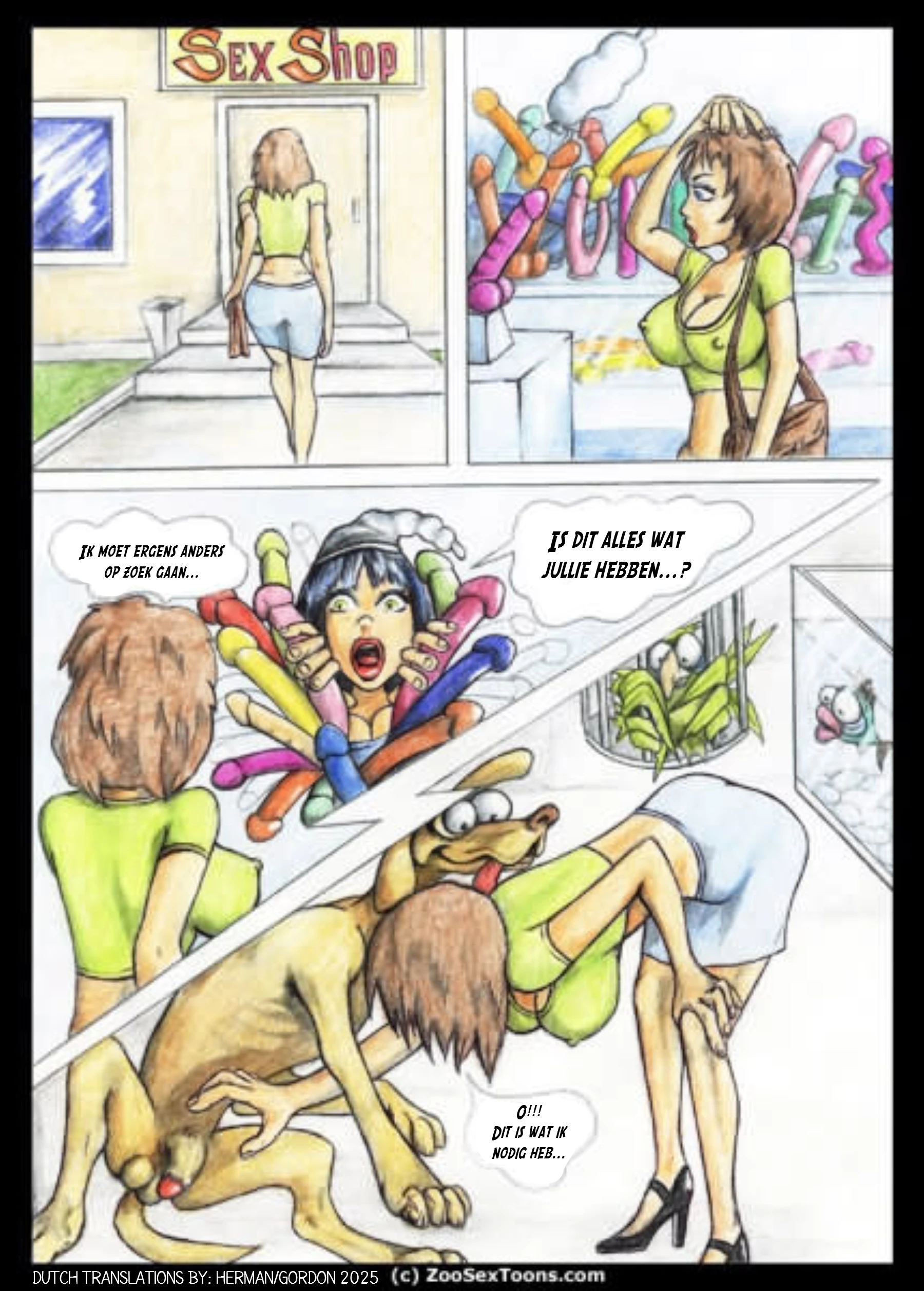 A Girl And Her Pets [NL] porn comic picture 1