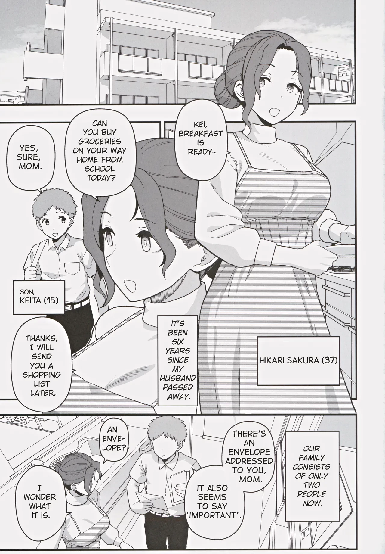 A Mother And A Stranger Male Chosen As Partners To Counter The Declining Birthrate | Shoushika Taisaku Partnership ni Erabarete Shimatta Haha to Osu porn comic picture 2