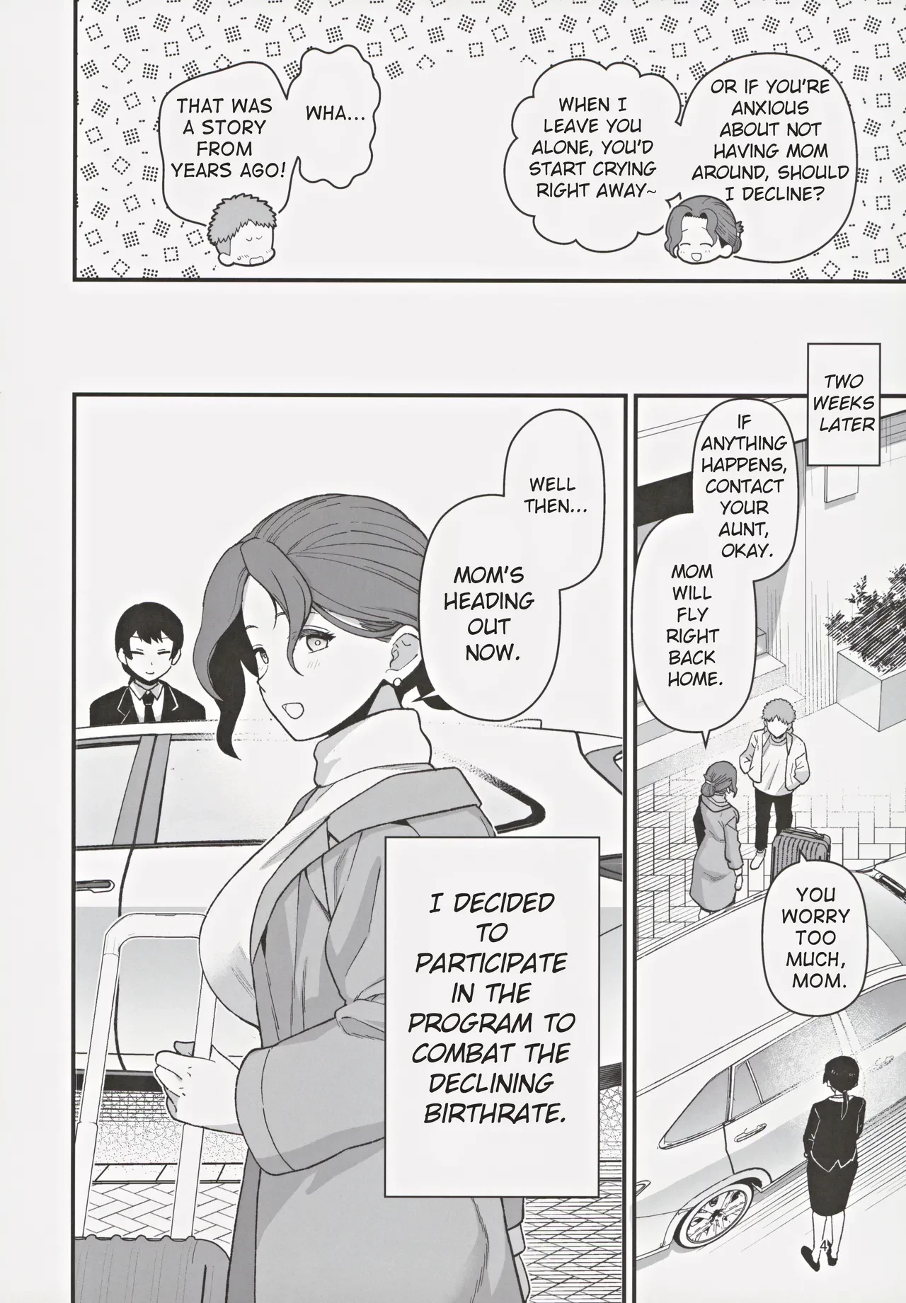 A Mother And A Stranger Male Chosen As Partners To Counter The Declining Birthrate | Shoushika Taisaku Partnership ni Erabarete Shimatta Haha to Osu porn comic picture 5