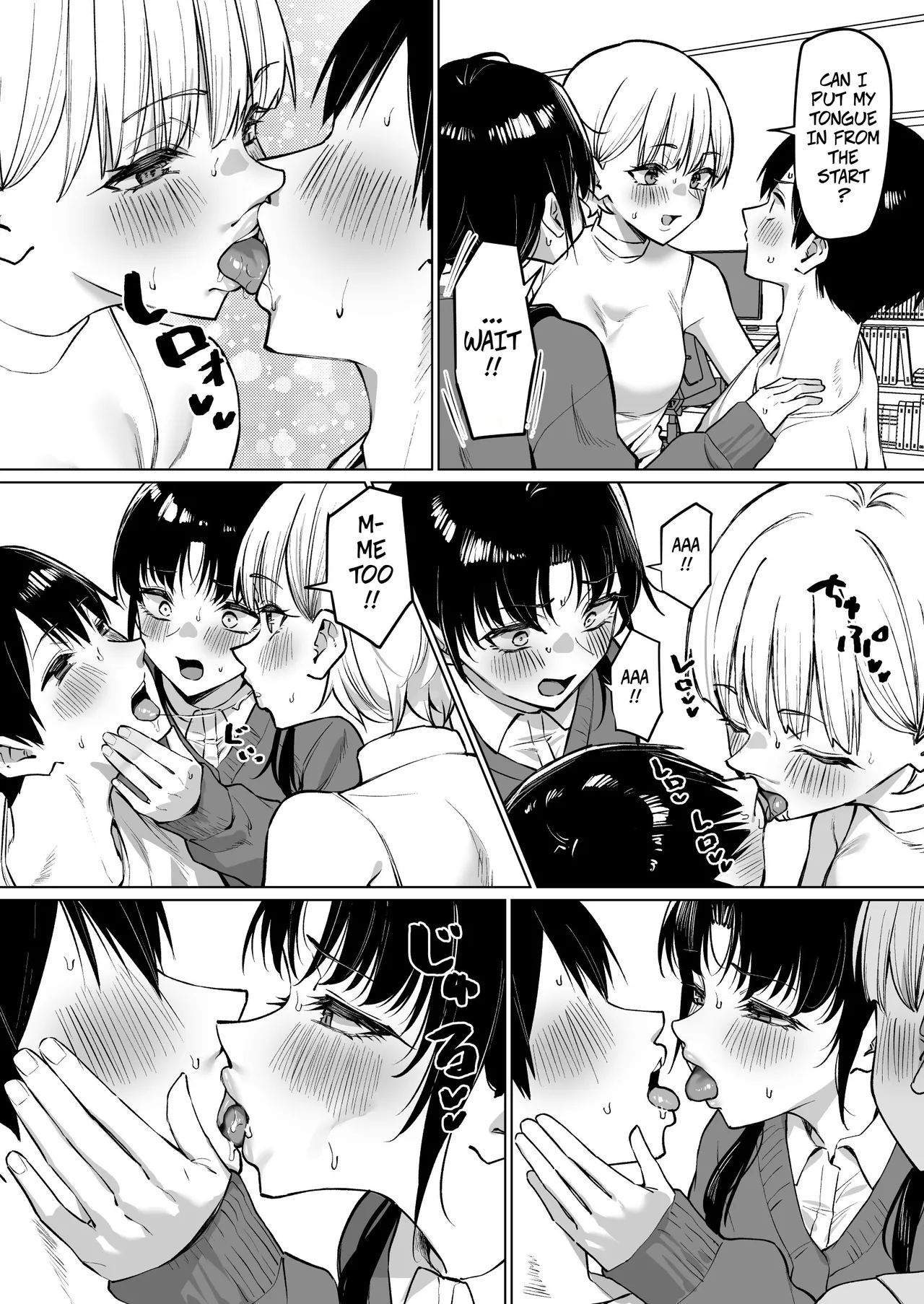 A Story About Kissing 2 Female Friends part 2 -- Onna Tomodachi Futari to Perochuu suru Hanashi porn comic picture 6