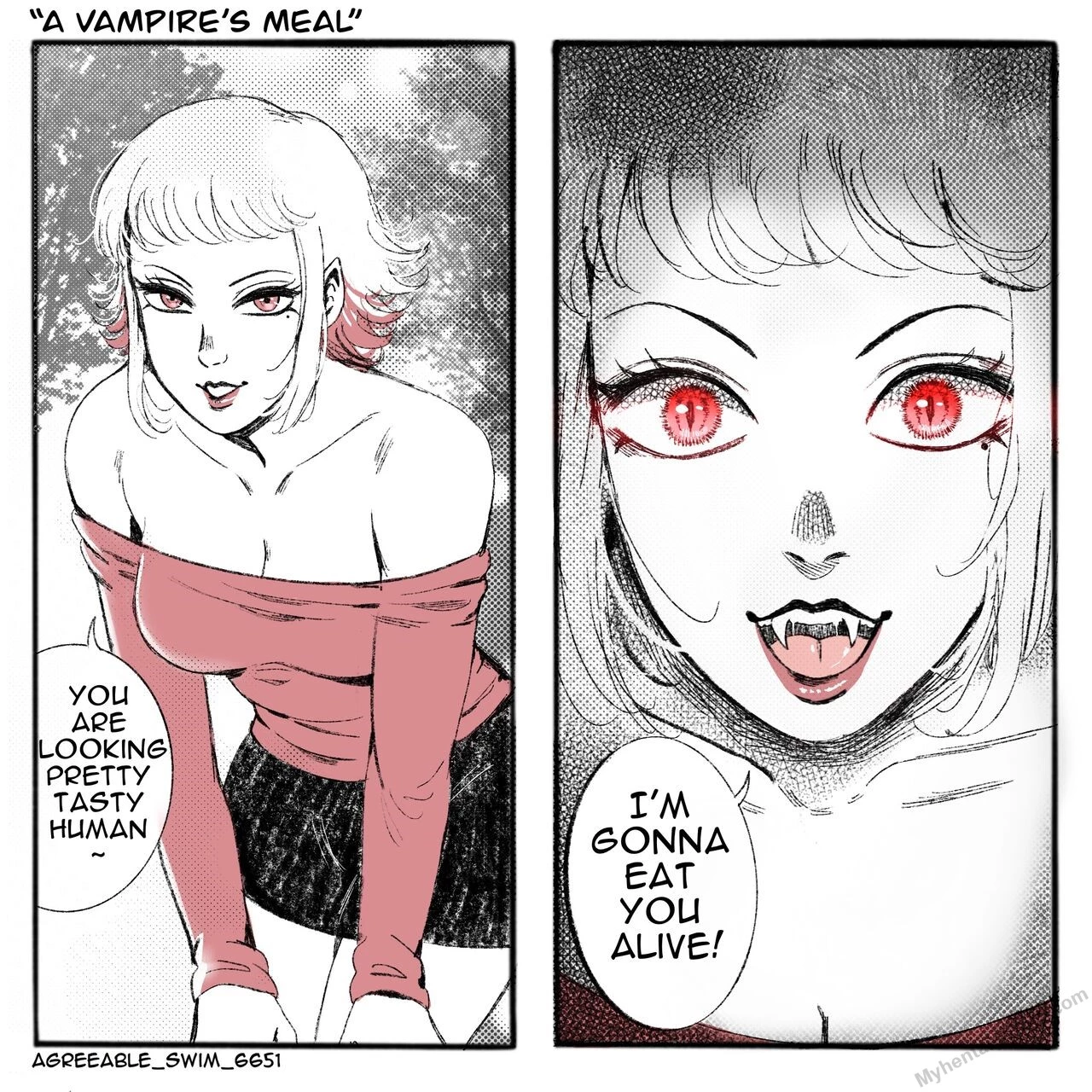 A Vampire's meal porn comic picture 1