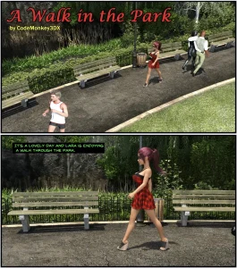 A walk in the park porn comic picture 1