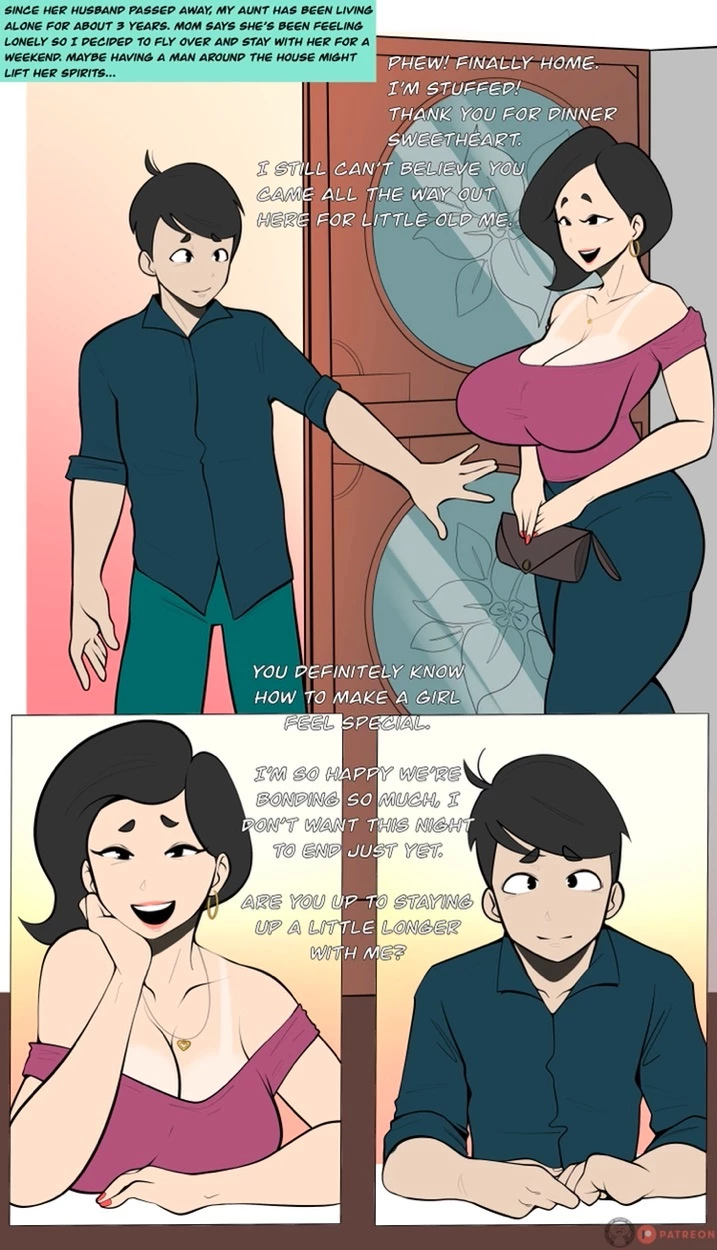 A widowed aunt porn comic picture 1