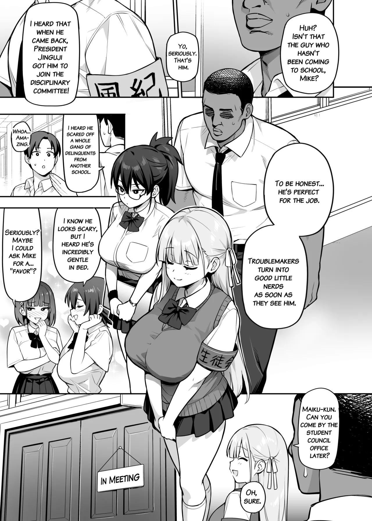 About the Student Council Members' Huge Tits! | Seitokai no Joshi-tachi ga Kyonyuu Sugiru Ken porn comic picture 54