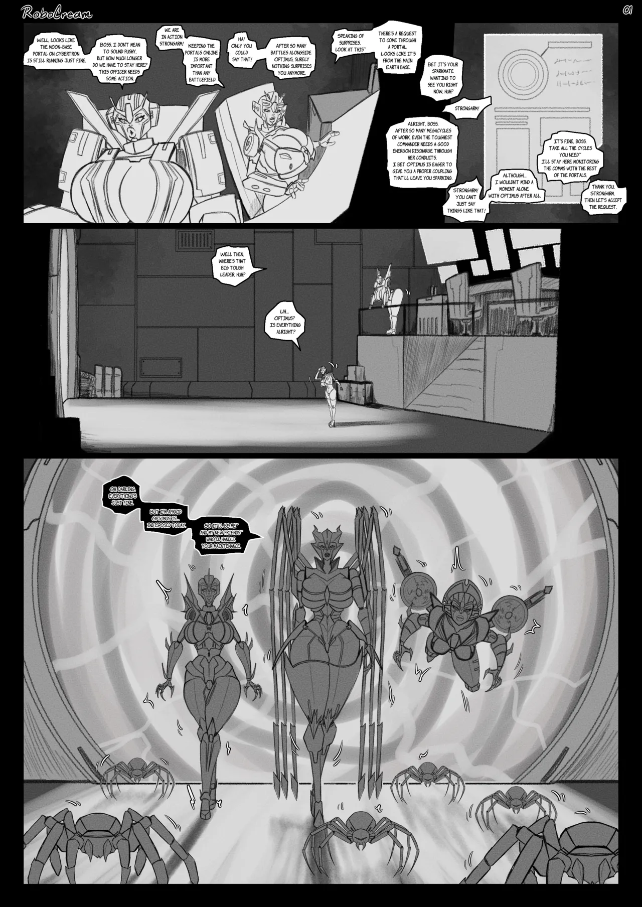 Airachnid's Hunt porn comic picture 2