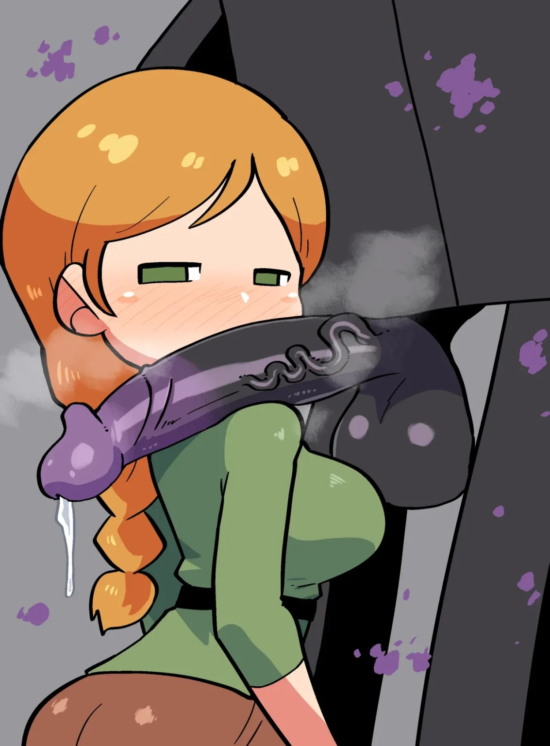 Alex and her enderman porn comic picture 1