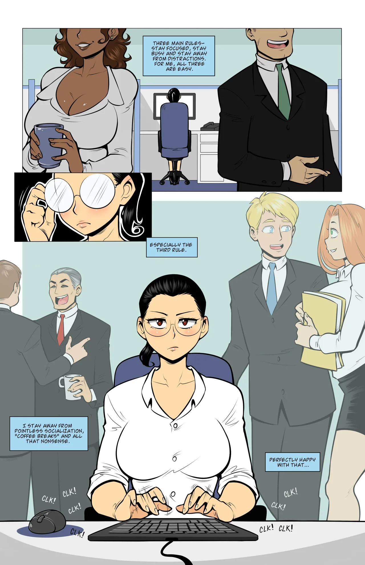 All Play & No Work porn comic picture 3