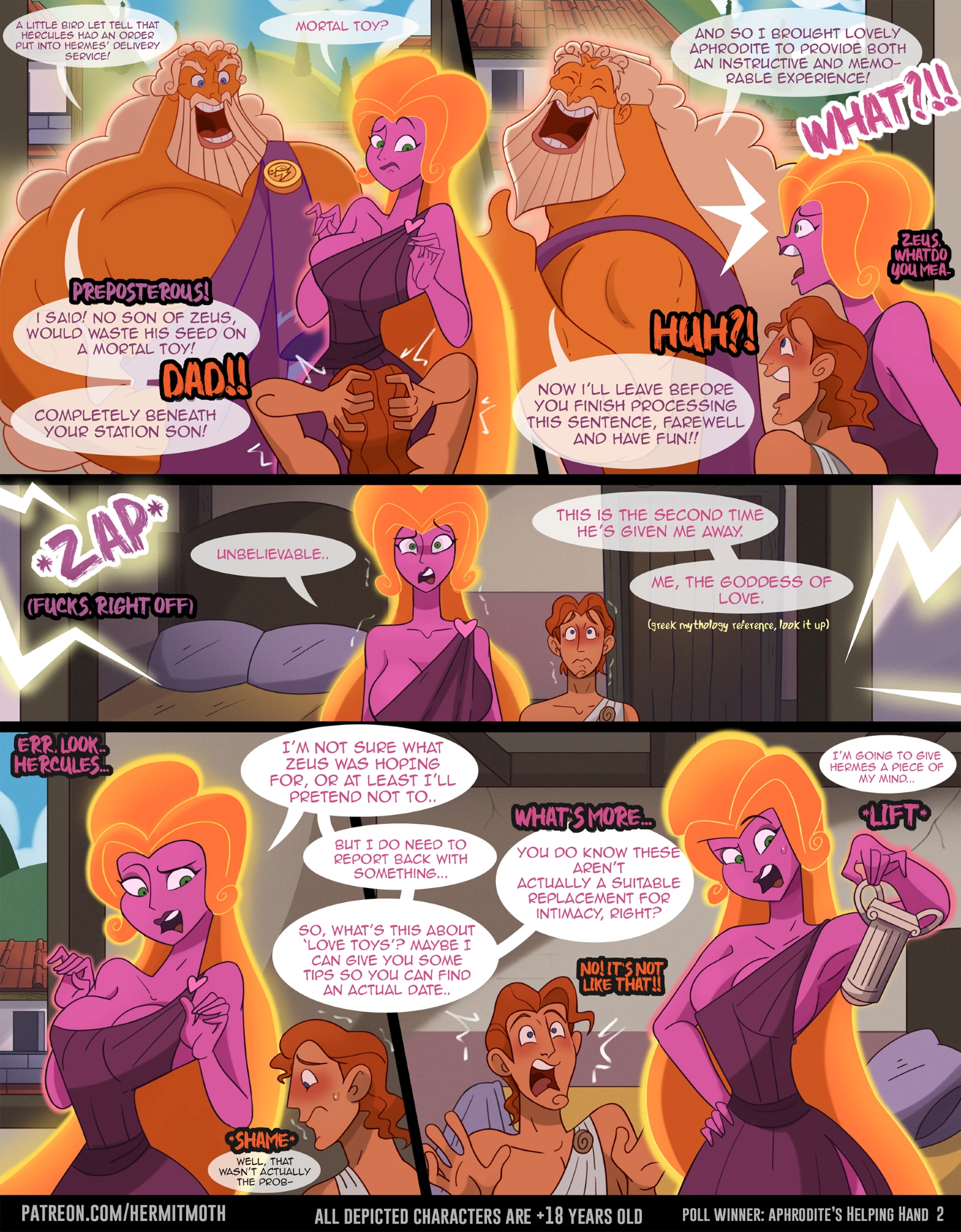 Aphrodite's Helping Hand porn comic picture 2