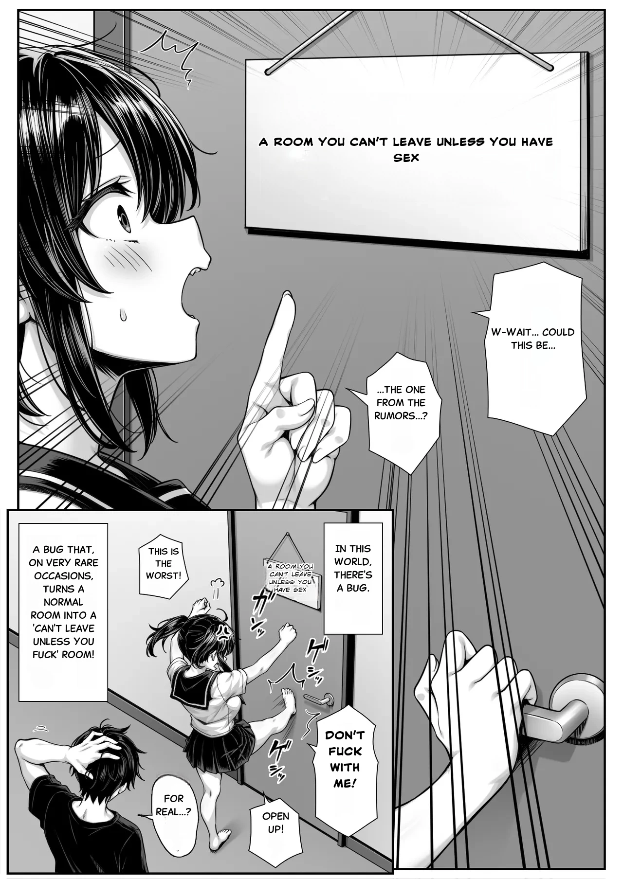 Asa Okitara Ore no Heya ga Sex shinai to Derarenai Heya ni Natteita porn comic picture 3