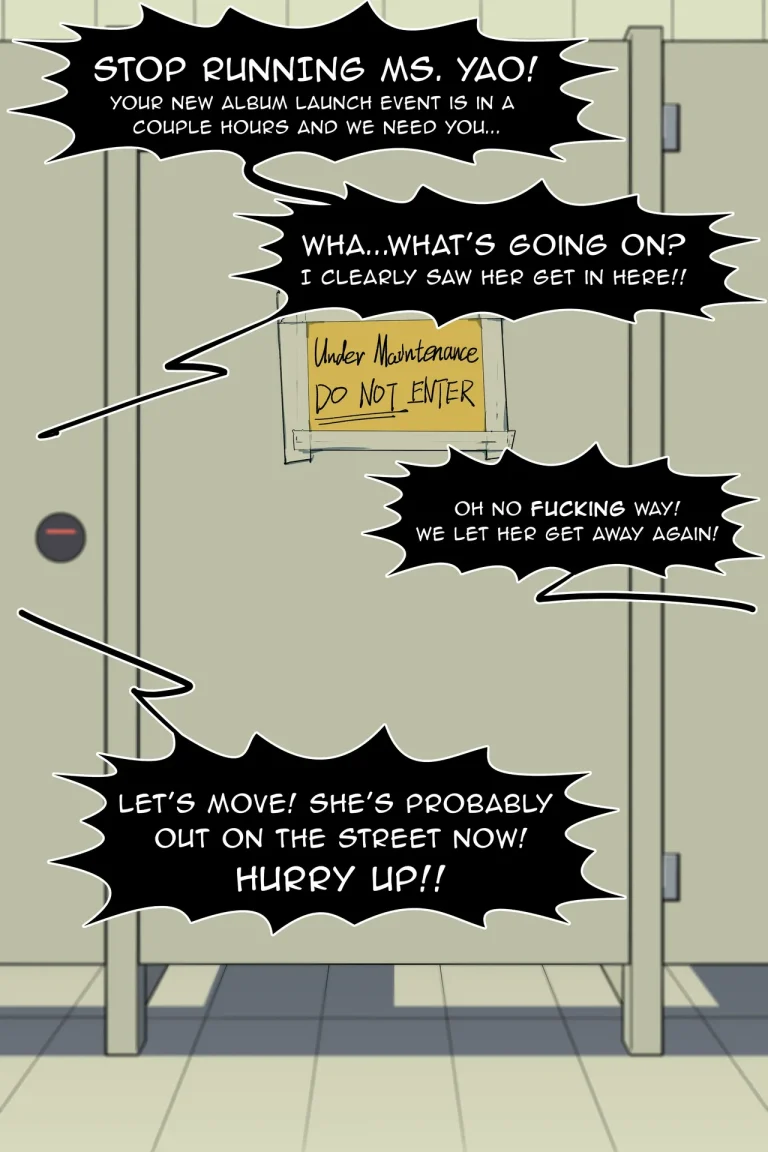 Astra Yao went into the MEN'S ROOM! porn comic picture 1