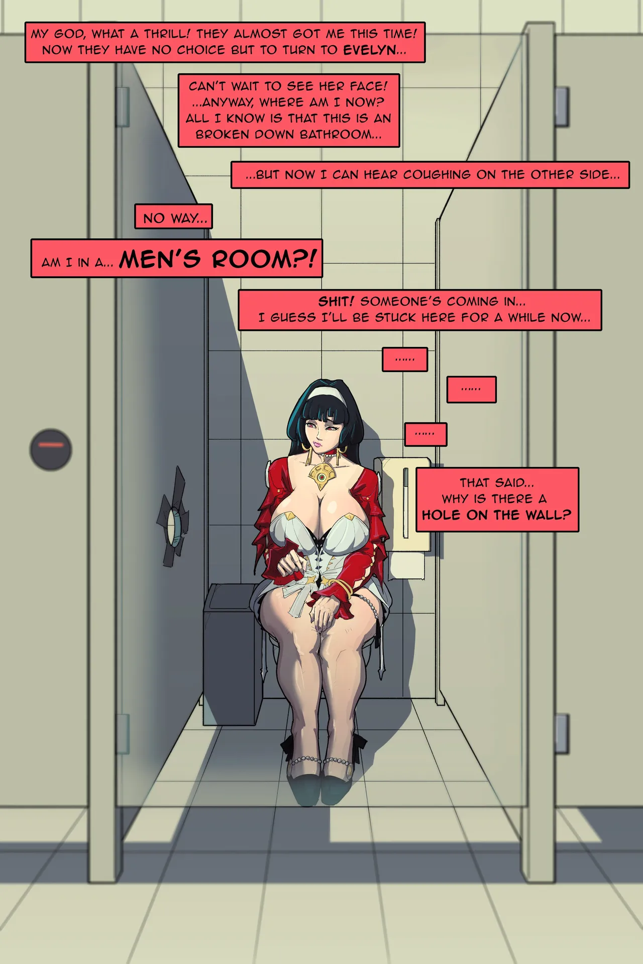 Astra Yao went into the MEN'S ROOM! porn comic picture 2