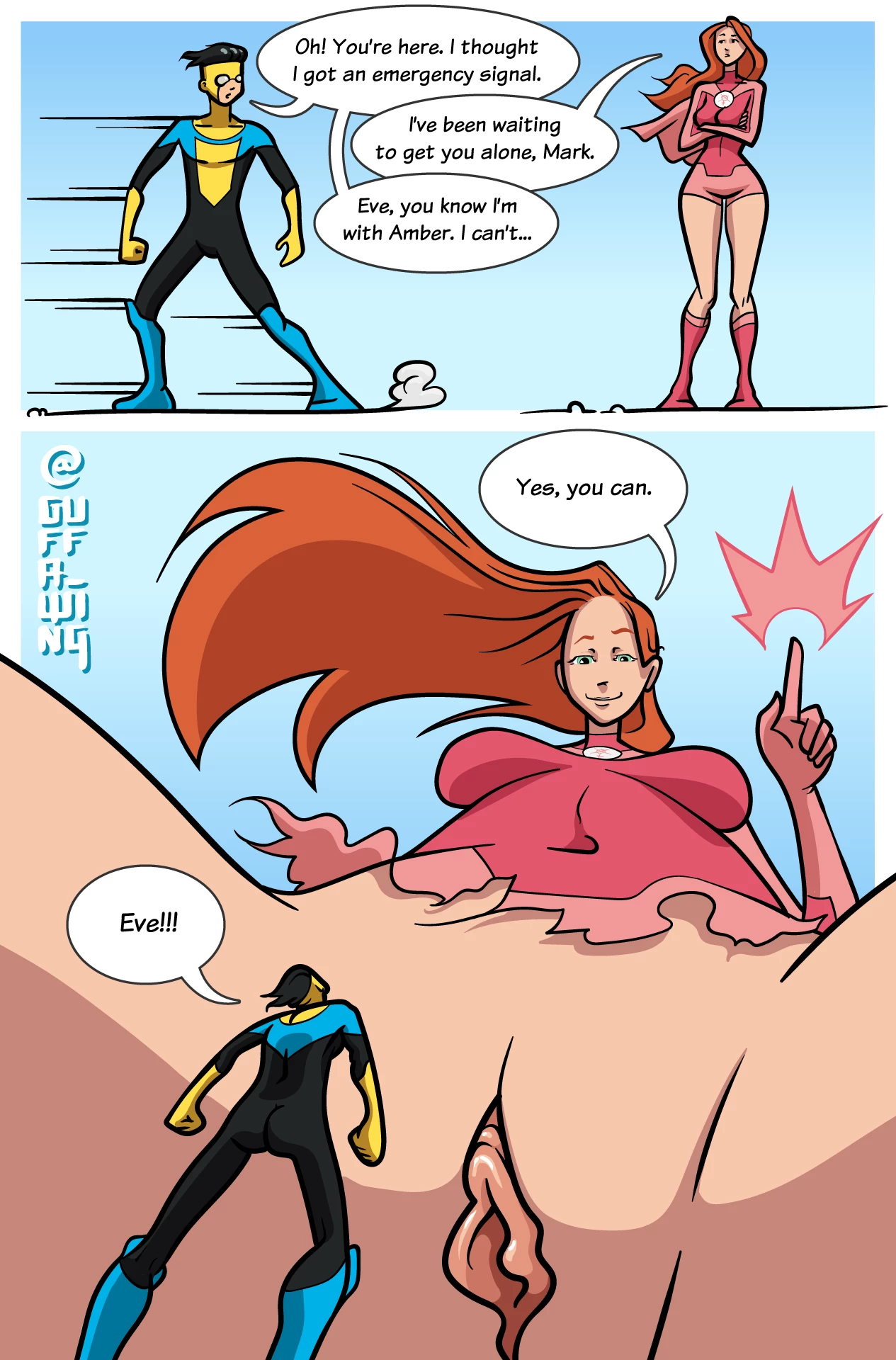 Atom Eve Shrinks porn comic picture 1