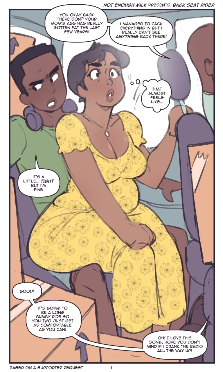 Backseat rider porn comic picture 1