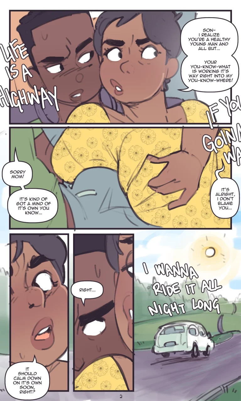Backseat rider porn comic picture 2