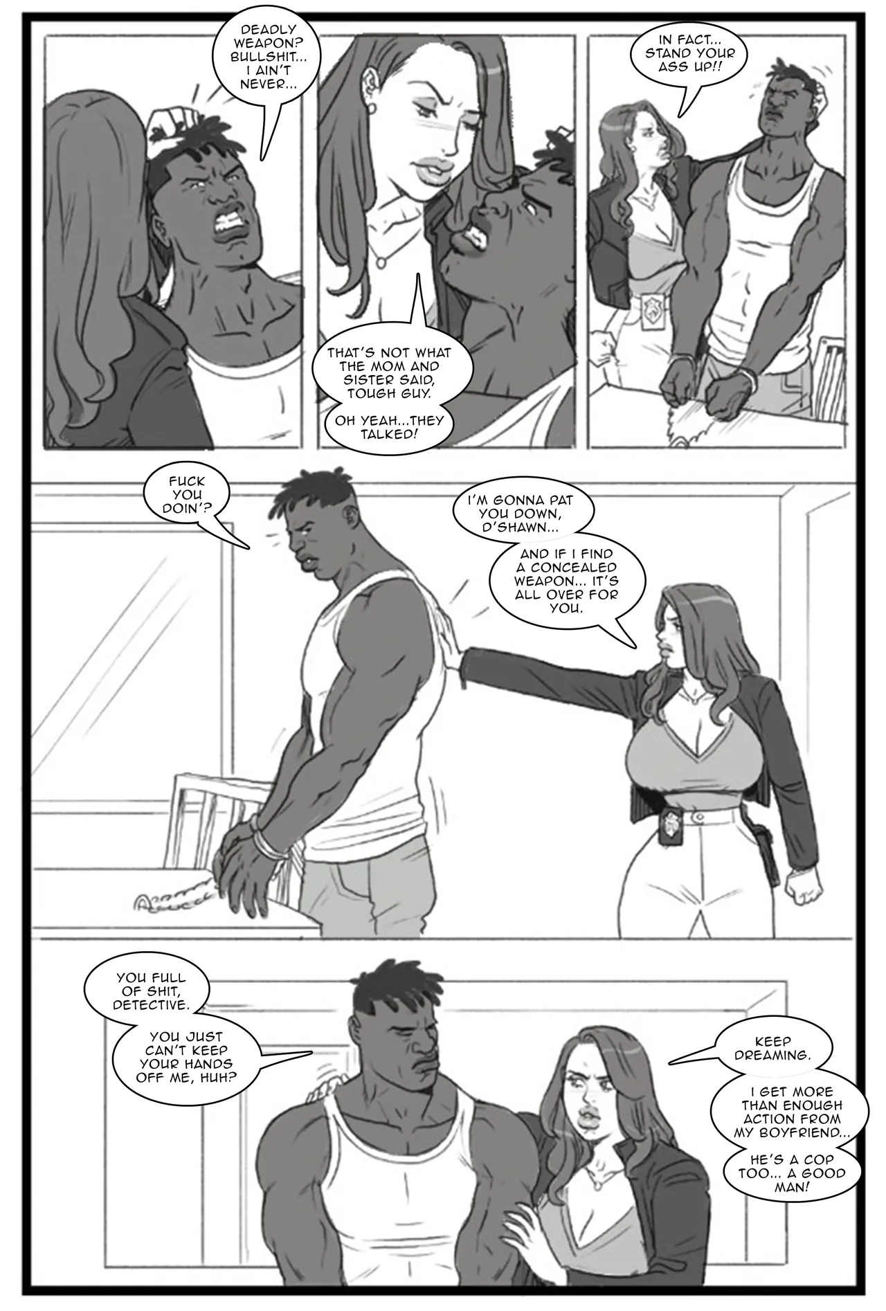 Bang My Bully: Fuck the Police porn comic picture 6