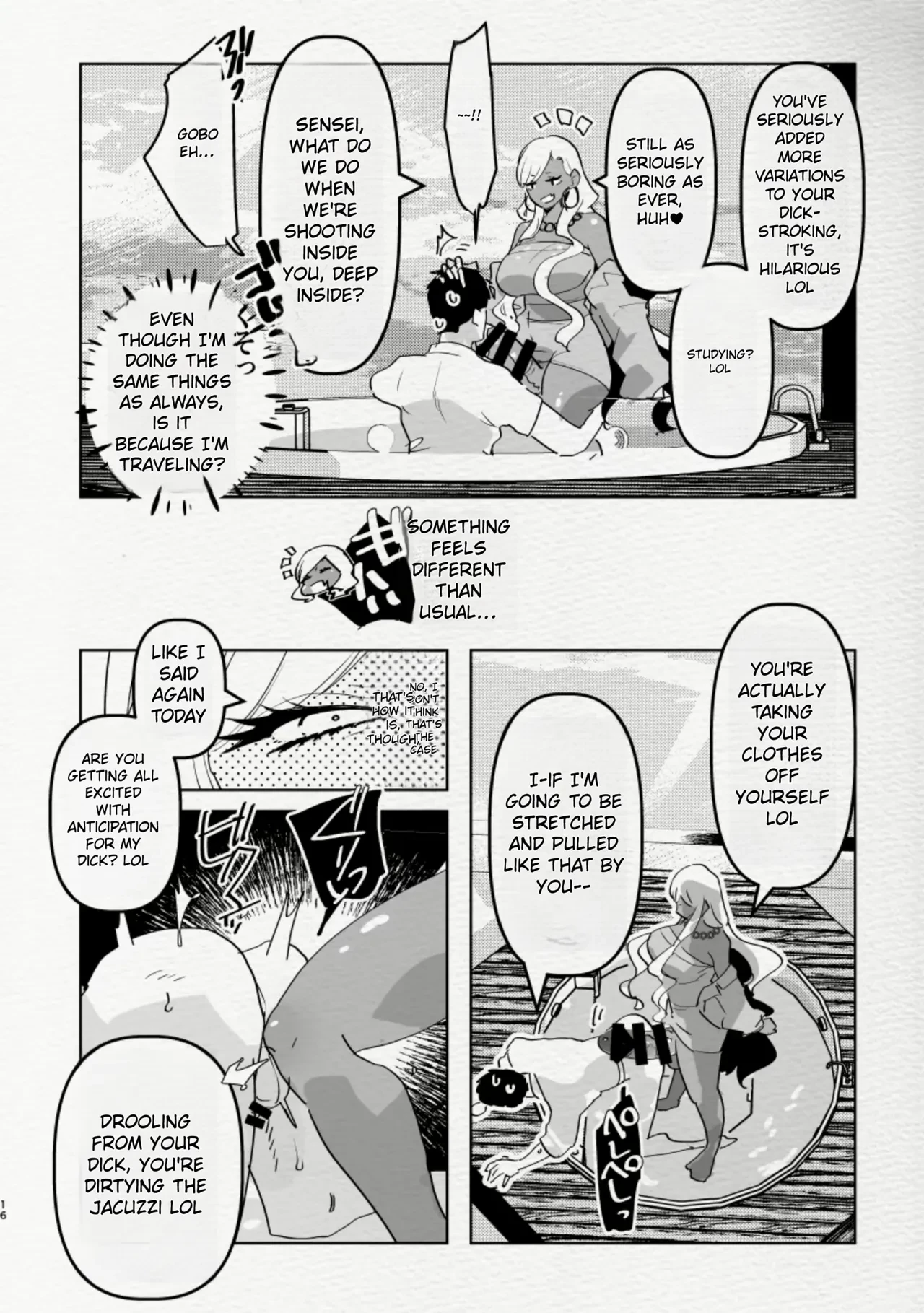 Being Fucked By Black Futanari Gal Girllfreind In Southern Island | Minami no Shima de Futanari Kuro Gyaru Kanojo ni Hotel de Hametaosareru Nante...... porn comic picture 16