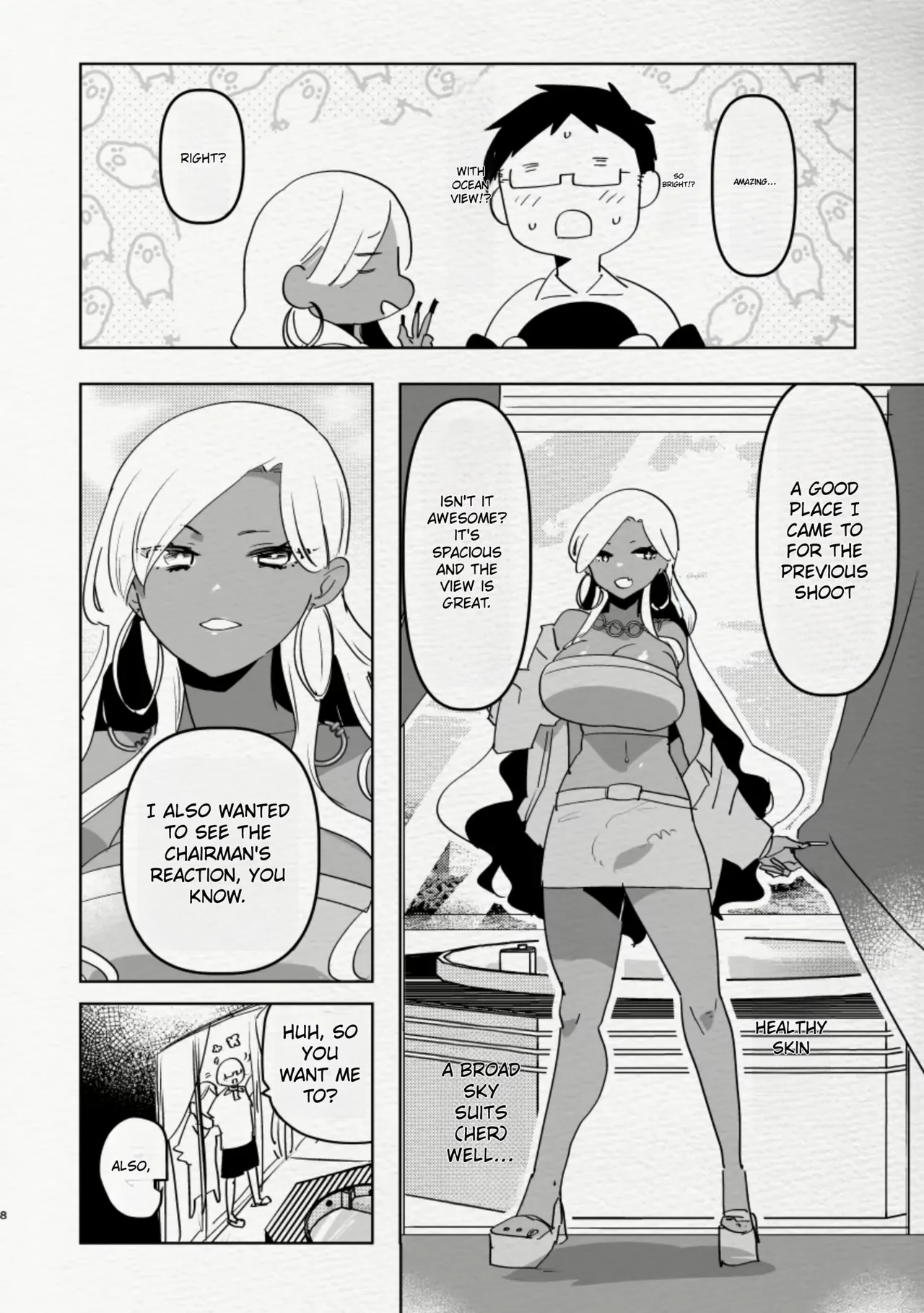 Being Fucked By Black Futanari Gal Girllfreind In Southern Island | Minami no Shima de Futanari Kuro Gyaru Kanojo ni Hotel de Hametaosareru Nante...... porn comic picture 8