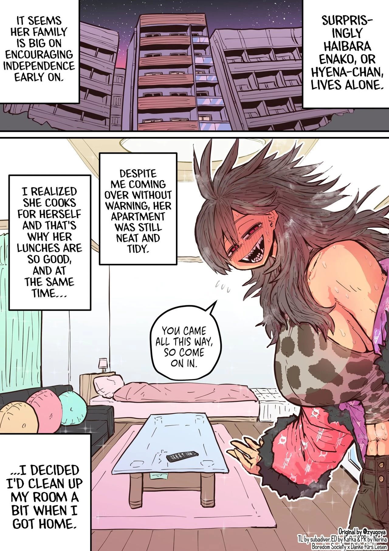 Being Targeted by Hyena-chan (ongoing) porn comic picture 12
