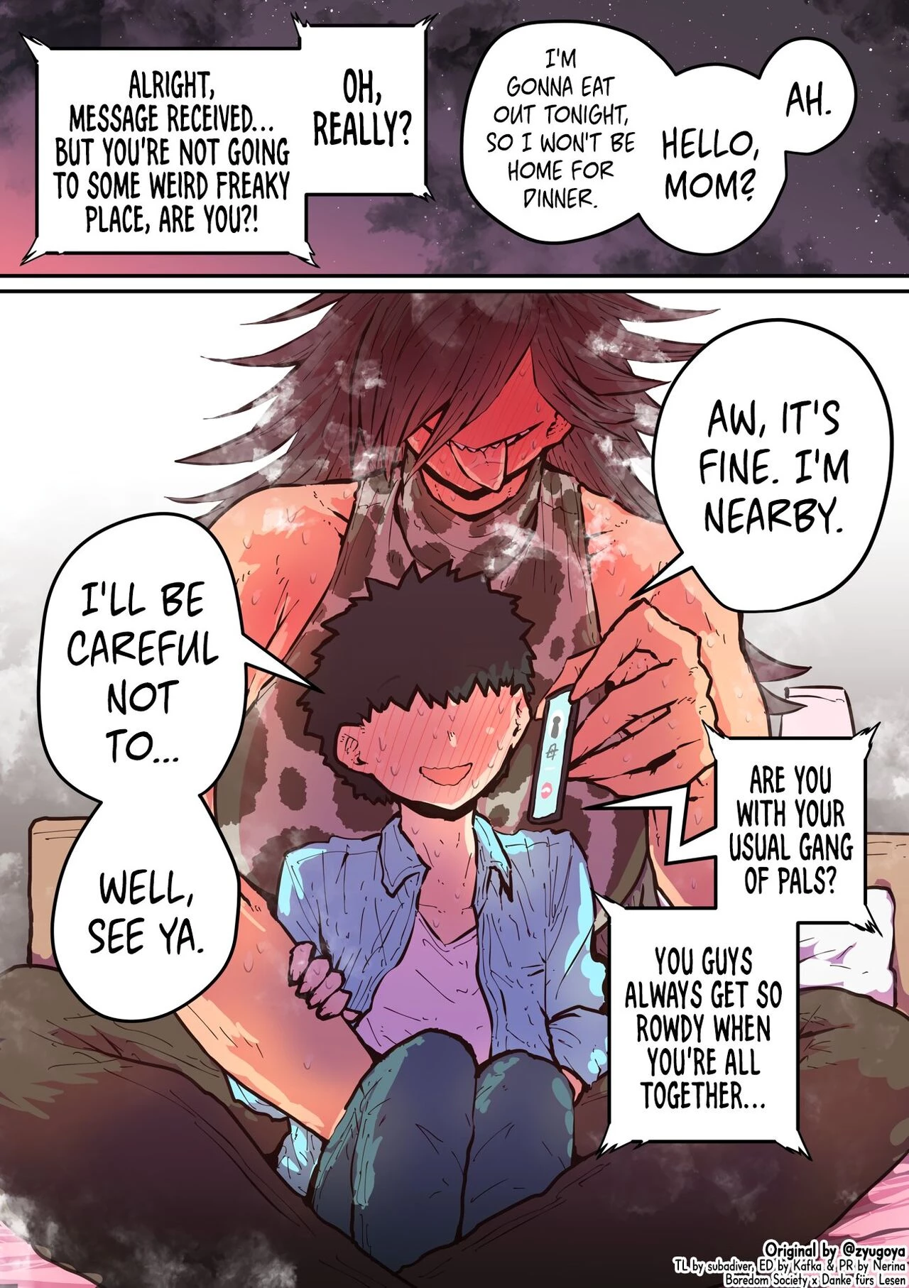 Being Targeted by Hyena-chan (ongoing) porn comic picture 16