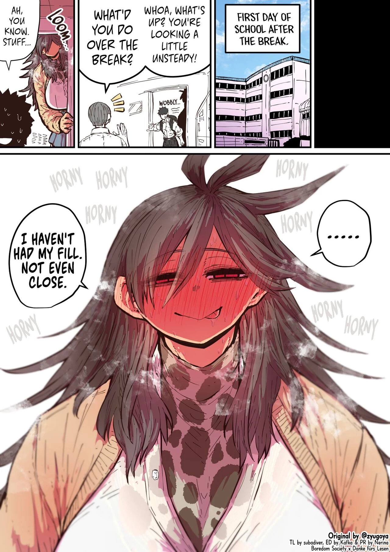 Being Targeted by Hyena-chan (ongoing) porn comic picture 17