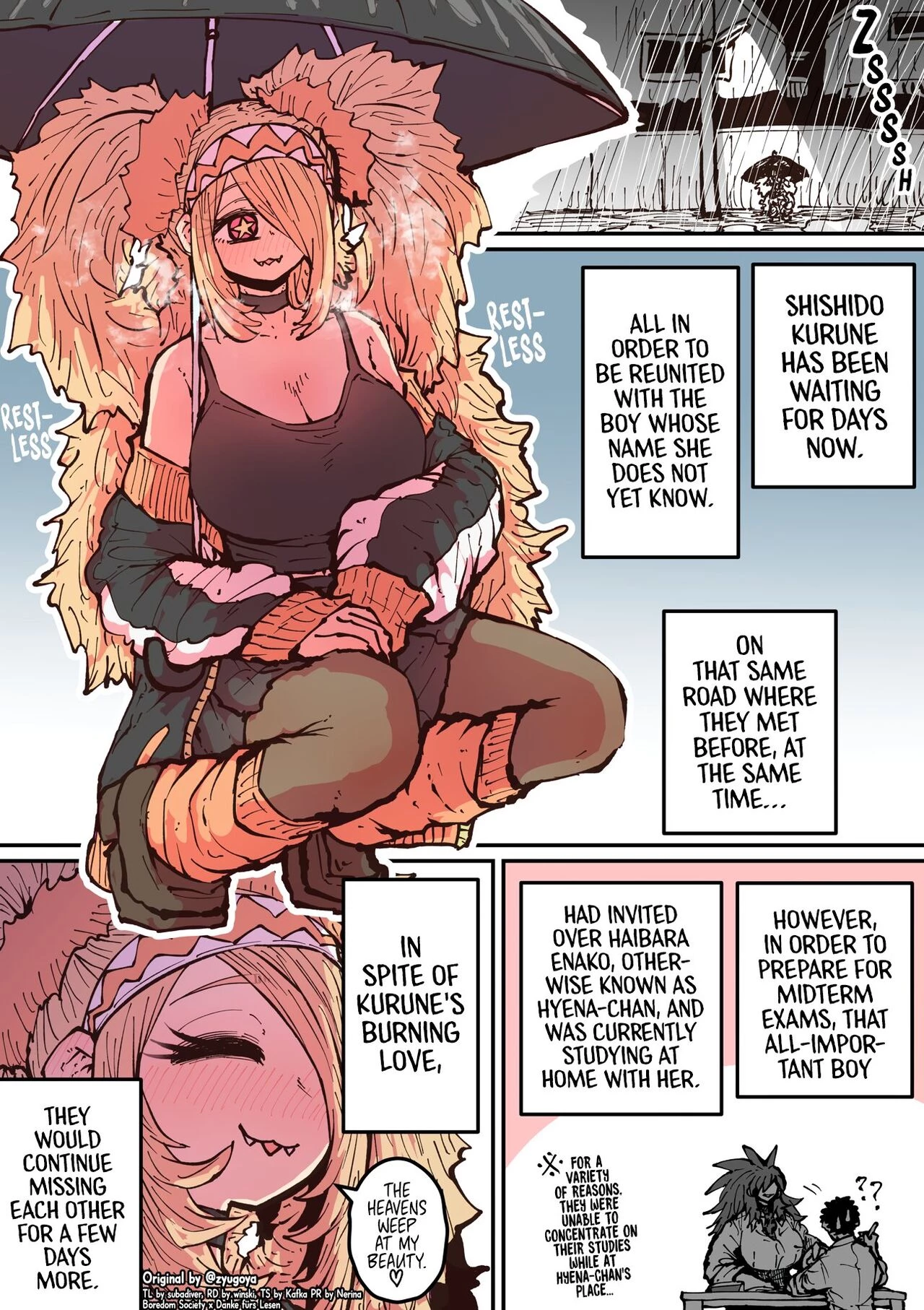 Being Targeted by Hyena-chan (ongoing) porn comic picture 29