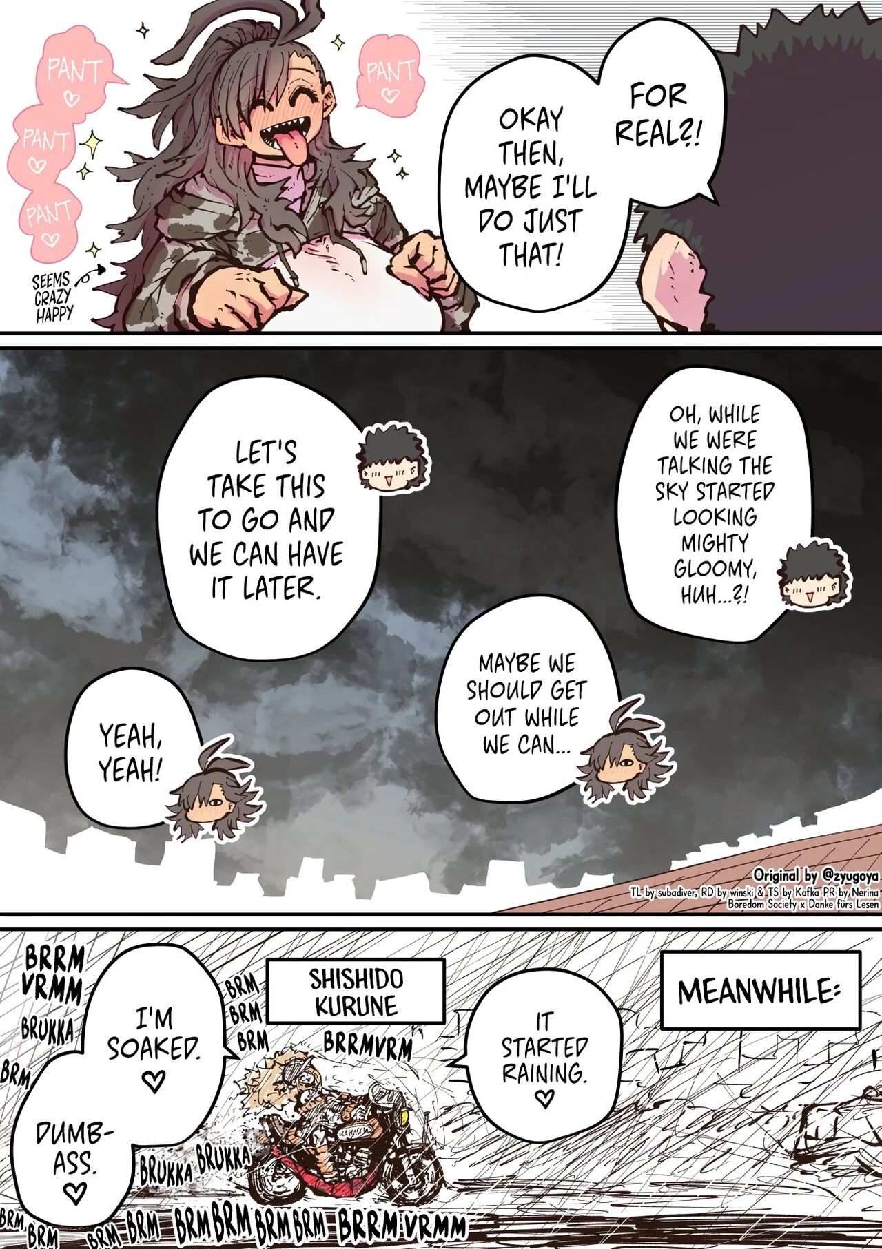 Being Targeted by Hyena-chan (ongoing) porn comic picture 39