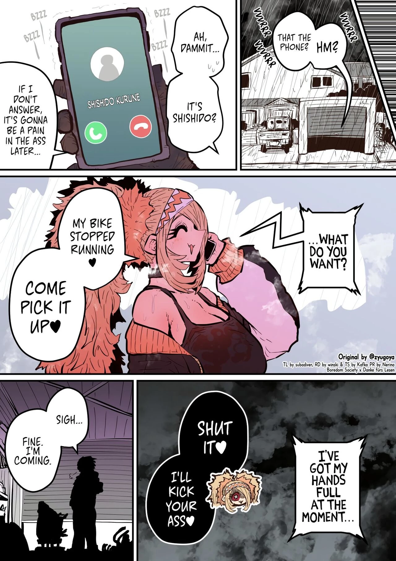 Being Targeted by Hyena-chan (ongoing) porn comic picture 41
