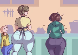 BF's Mom and her Son porn comic picture 1