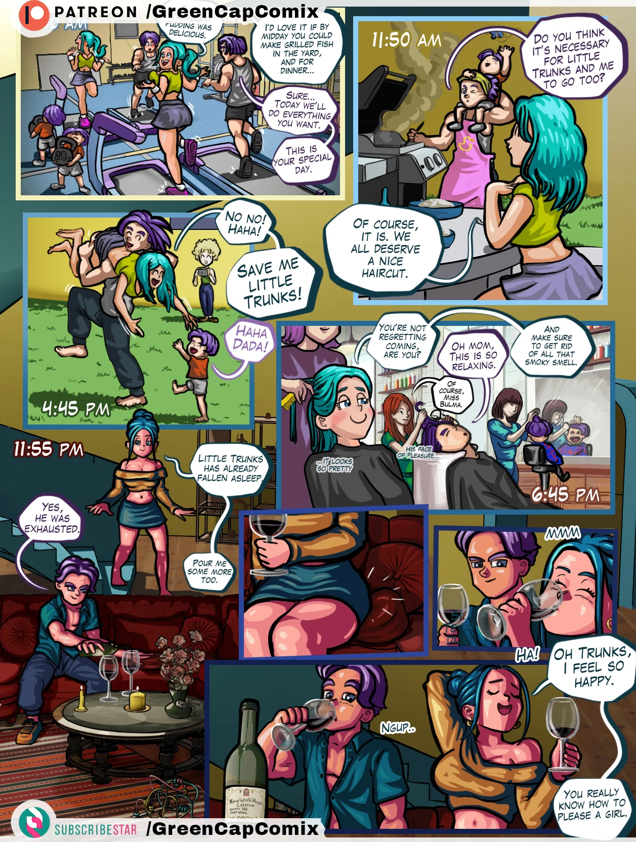 Bulma and the gift of Trunks for the Mother's day porn comic picture 23