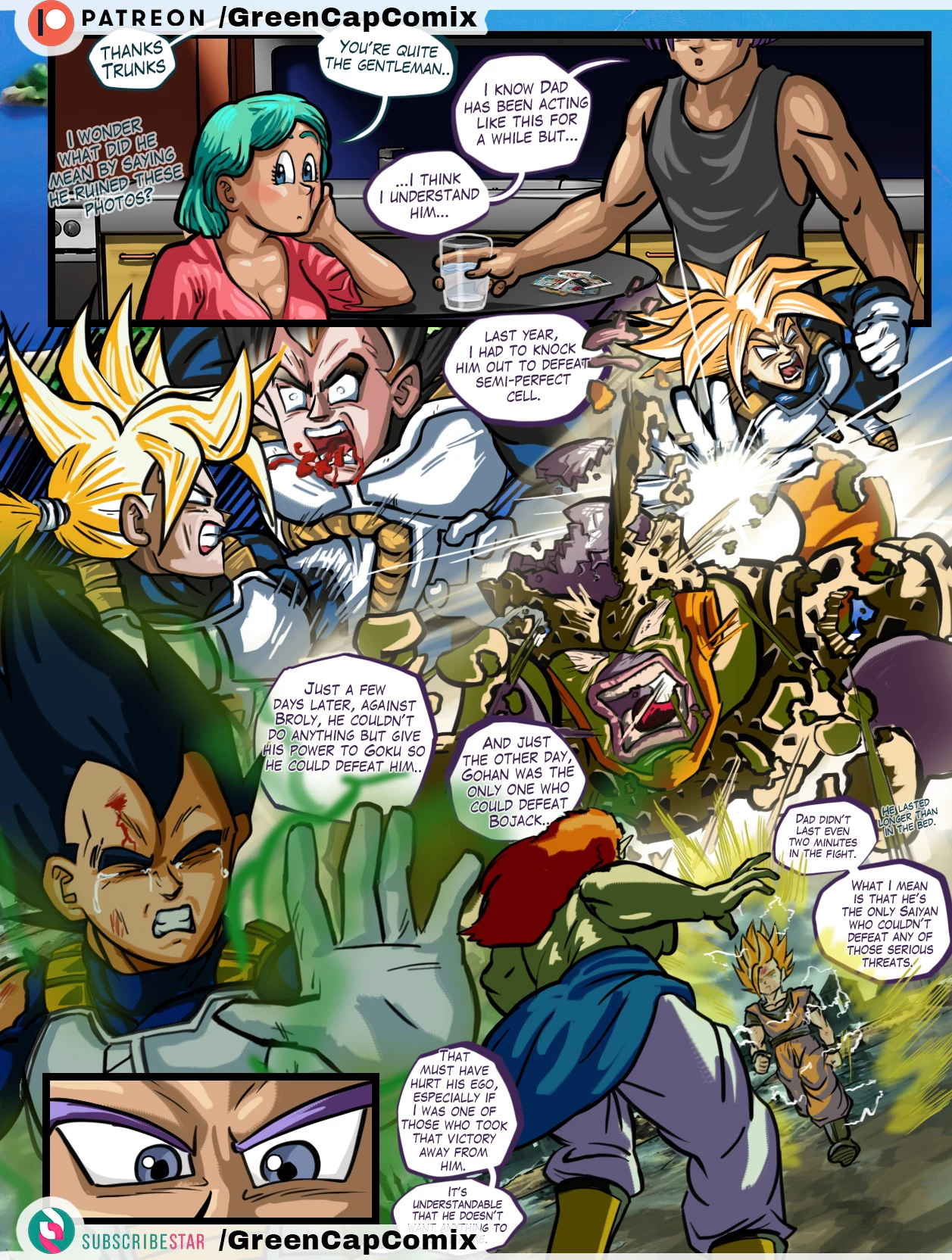 Bulma and the gift of Trunks for the Mother's day porn comic picture 7