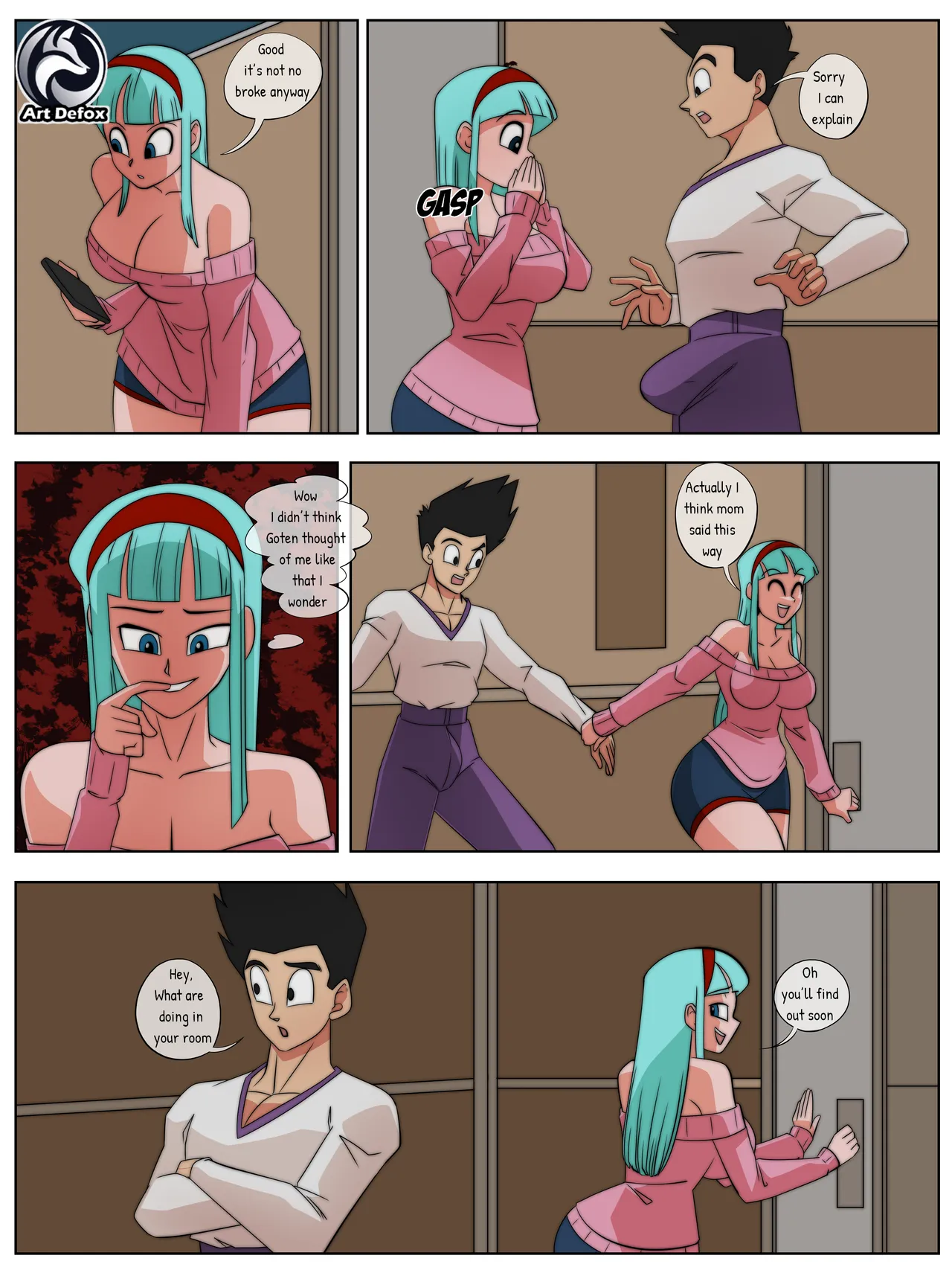 Capsule Corporation Sleepover porn comic picture 19