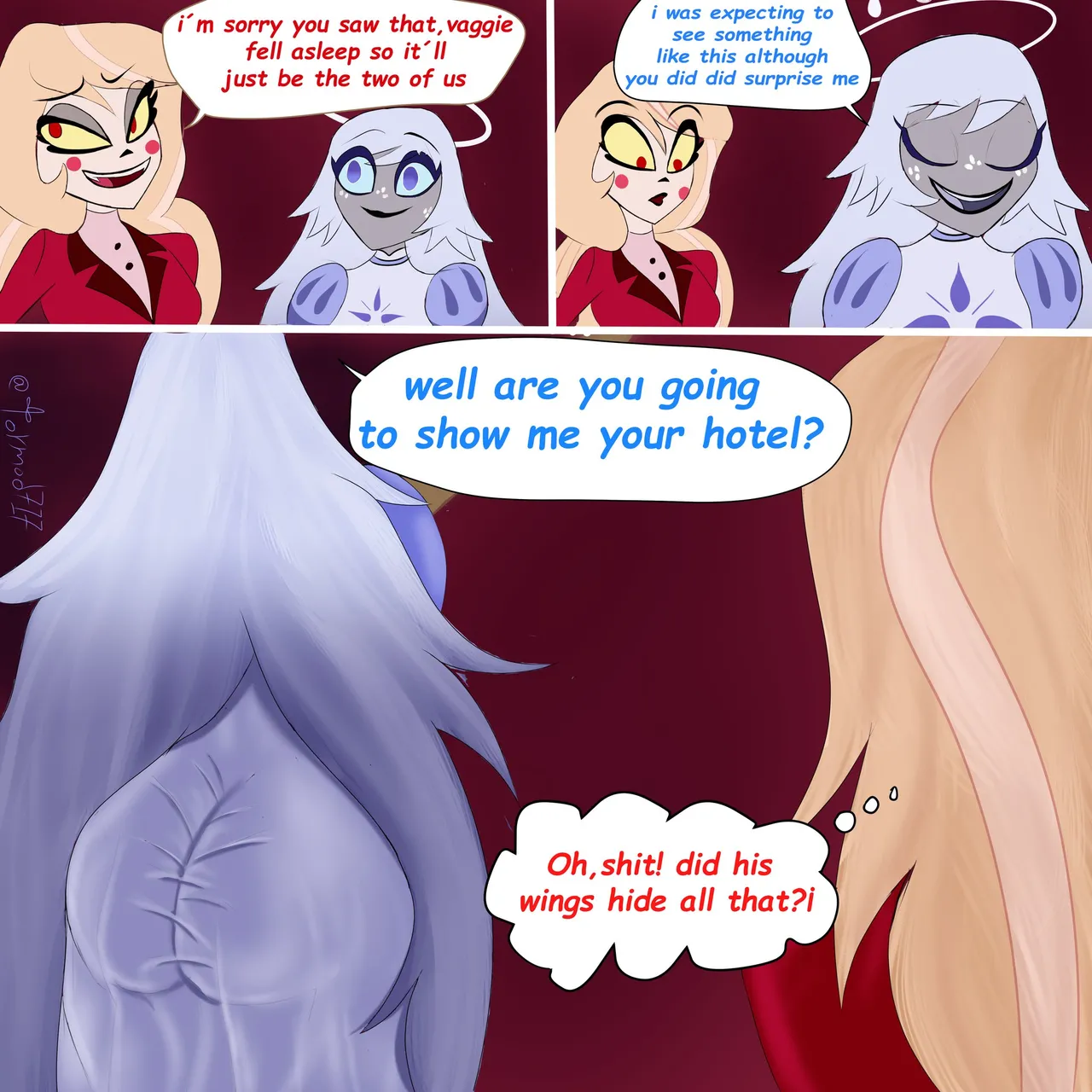 Charlie & Vaggie porn comic picture 11