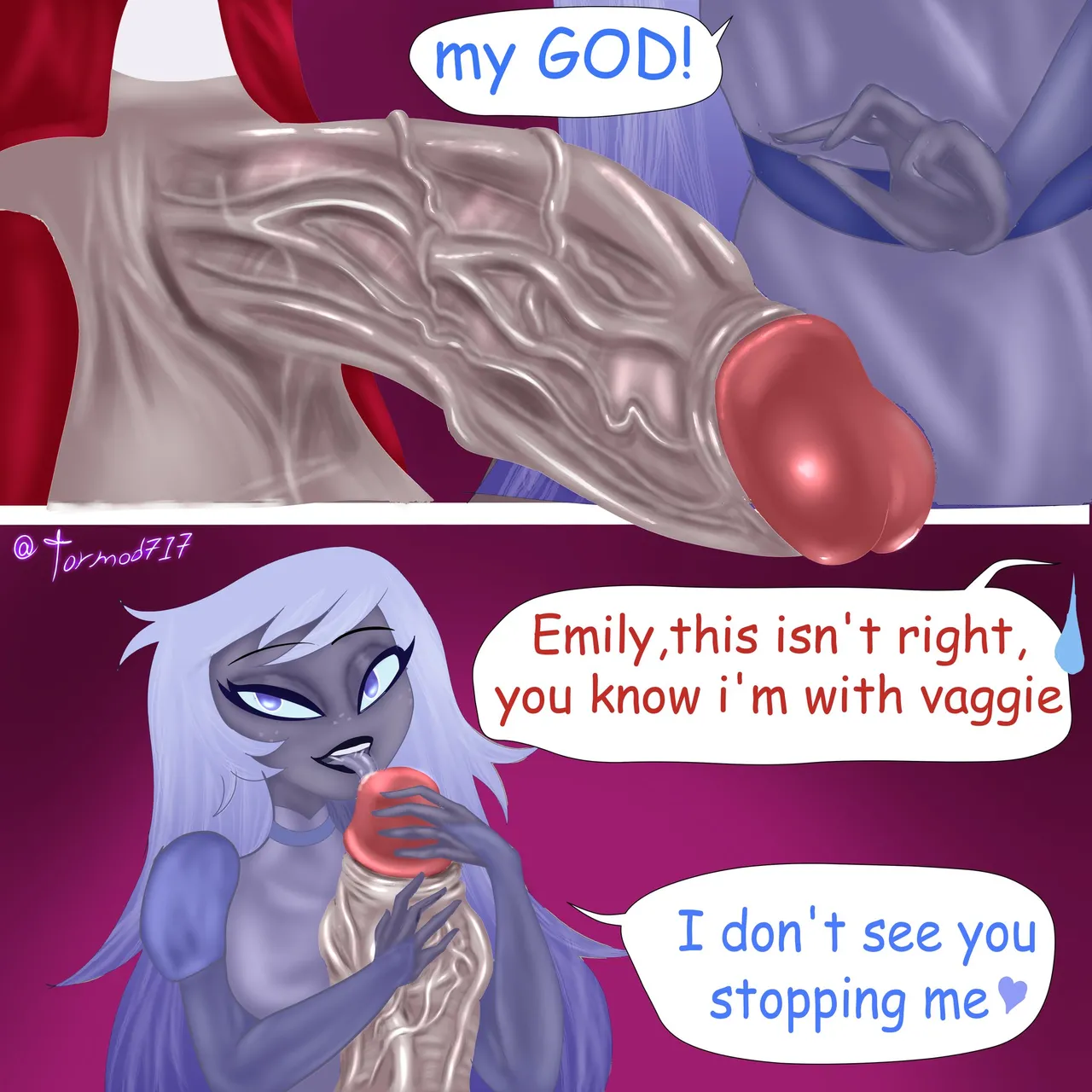 Charlie & Vaggie porn comic picture 15