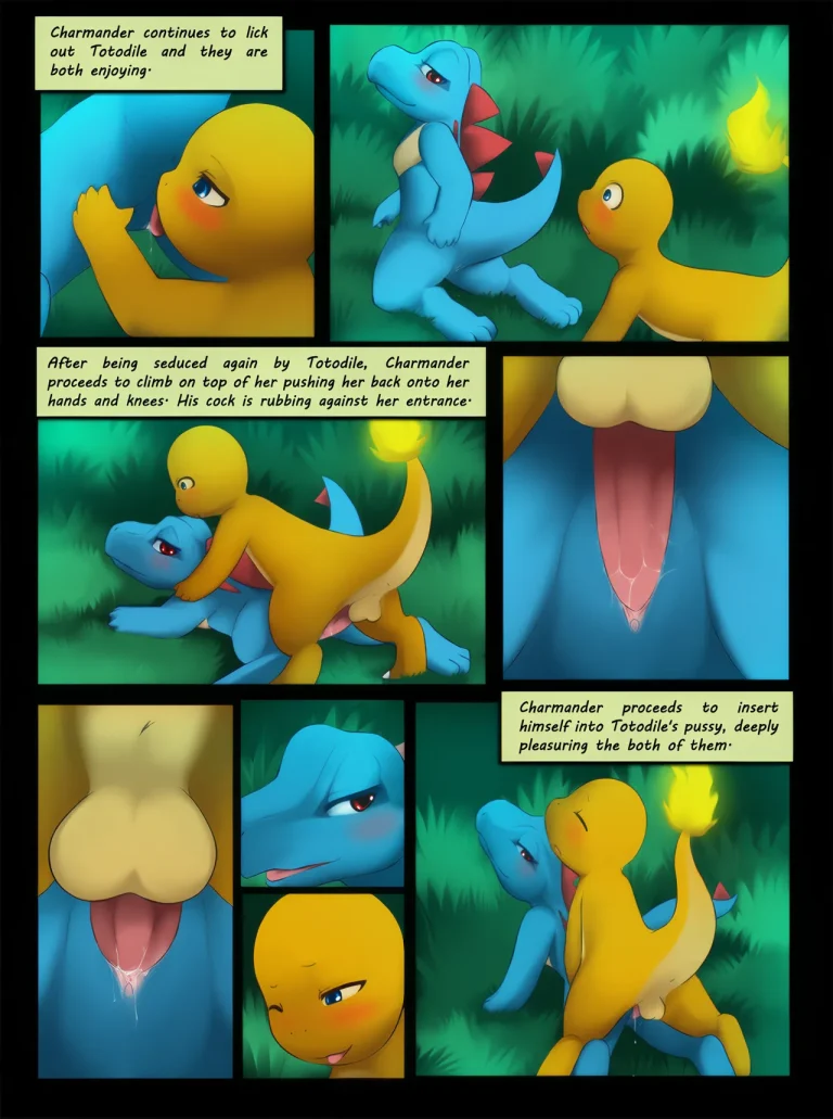 Charmander Loves Totodile porn comic picture 4
