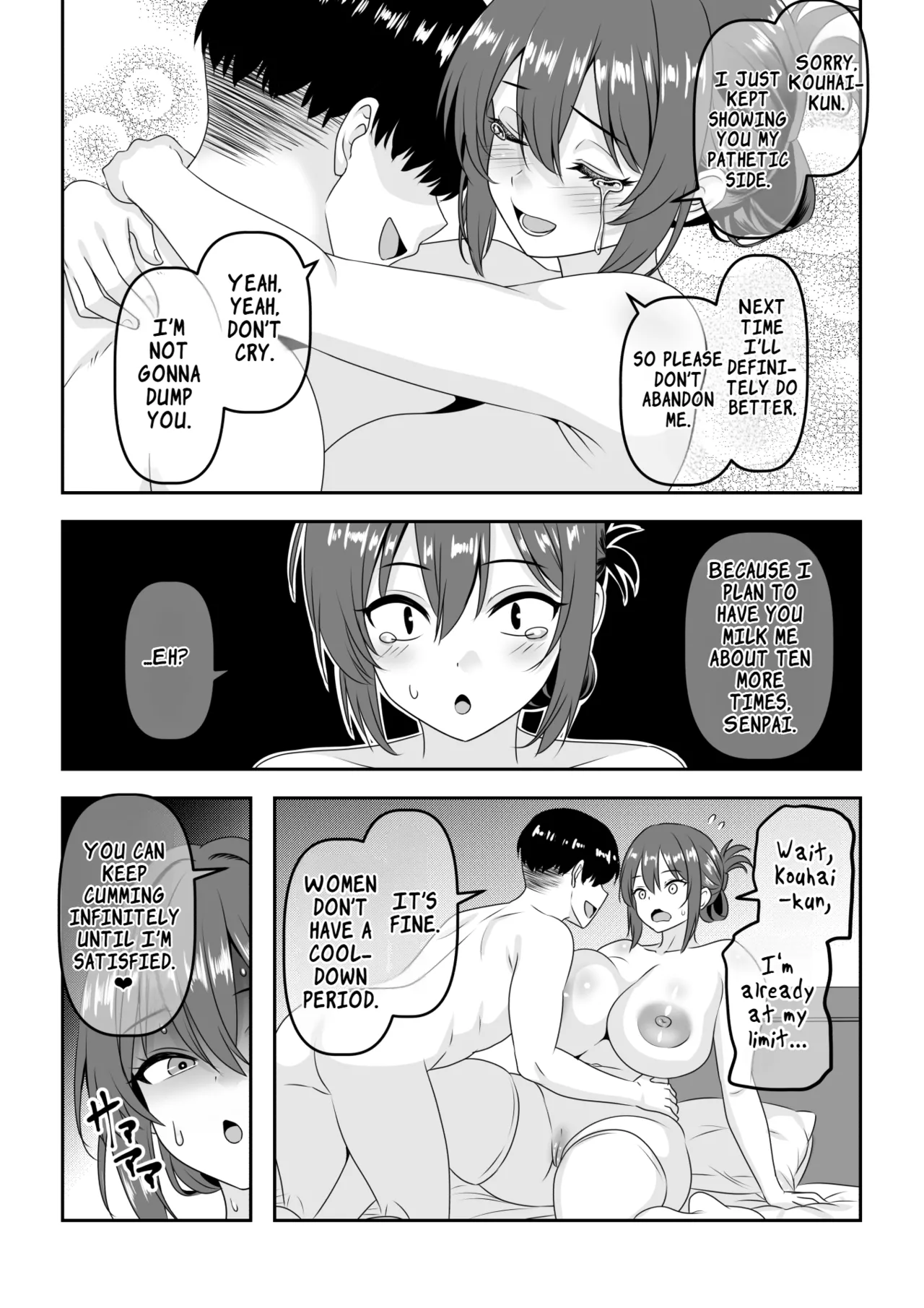 Chastity Reversal- The Reliable Prince-Type Senpai Is Pathetically Quick in Bed During Our First Time | Teisou Gyakuten - Tayoreru Oujisama-kei no Senpai, Hatsu H de Kusso Nasakenai Koshiheko Sourou Sex o Urou Shiteshimau porn comic picture 29