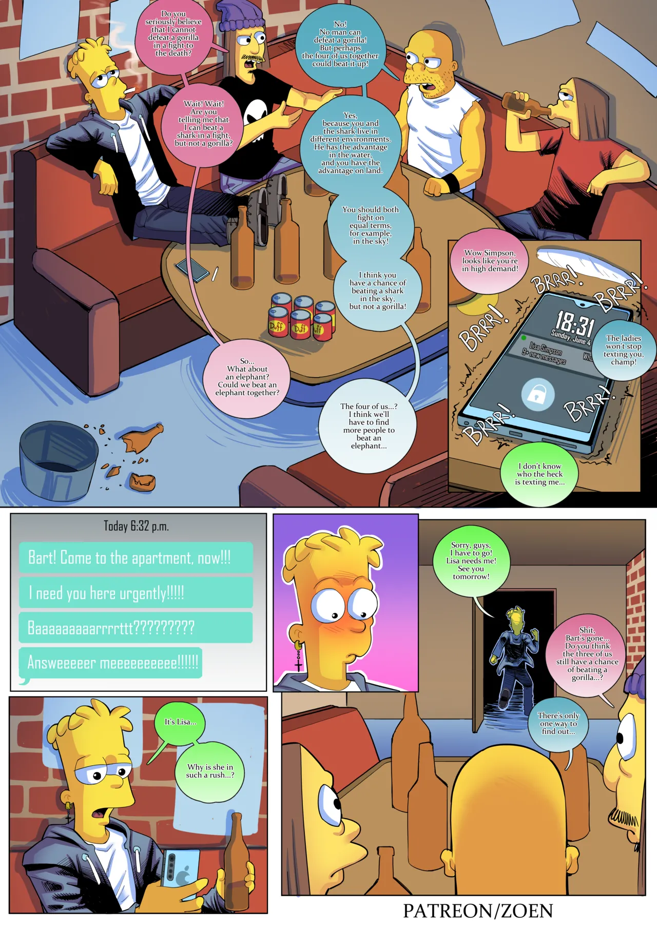 Chat With Lisa porn comic picture 1