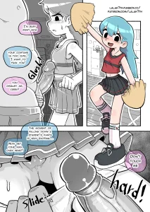Cheerleader Hilda porn comic picture 1