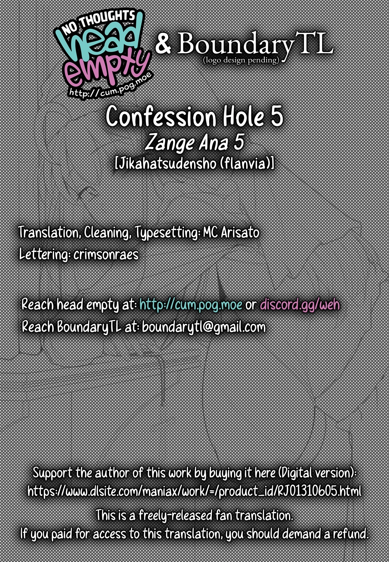 Confession Hole 5 | Zange Ana 5 porn comic picture 57