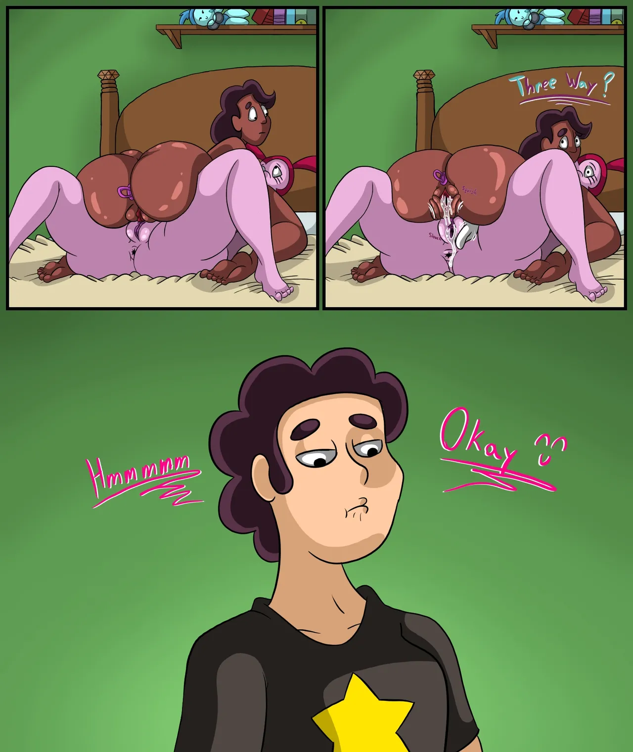 Connie X Spinel X Steven porn comic picture 15
