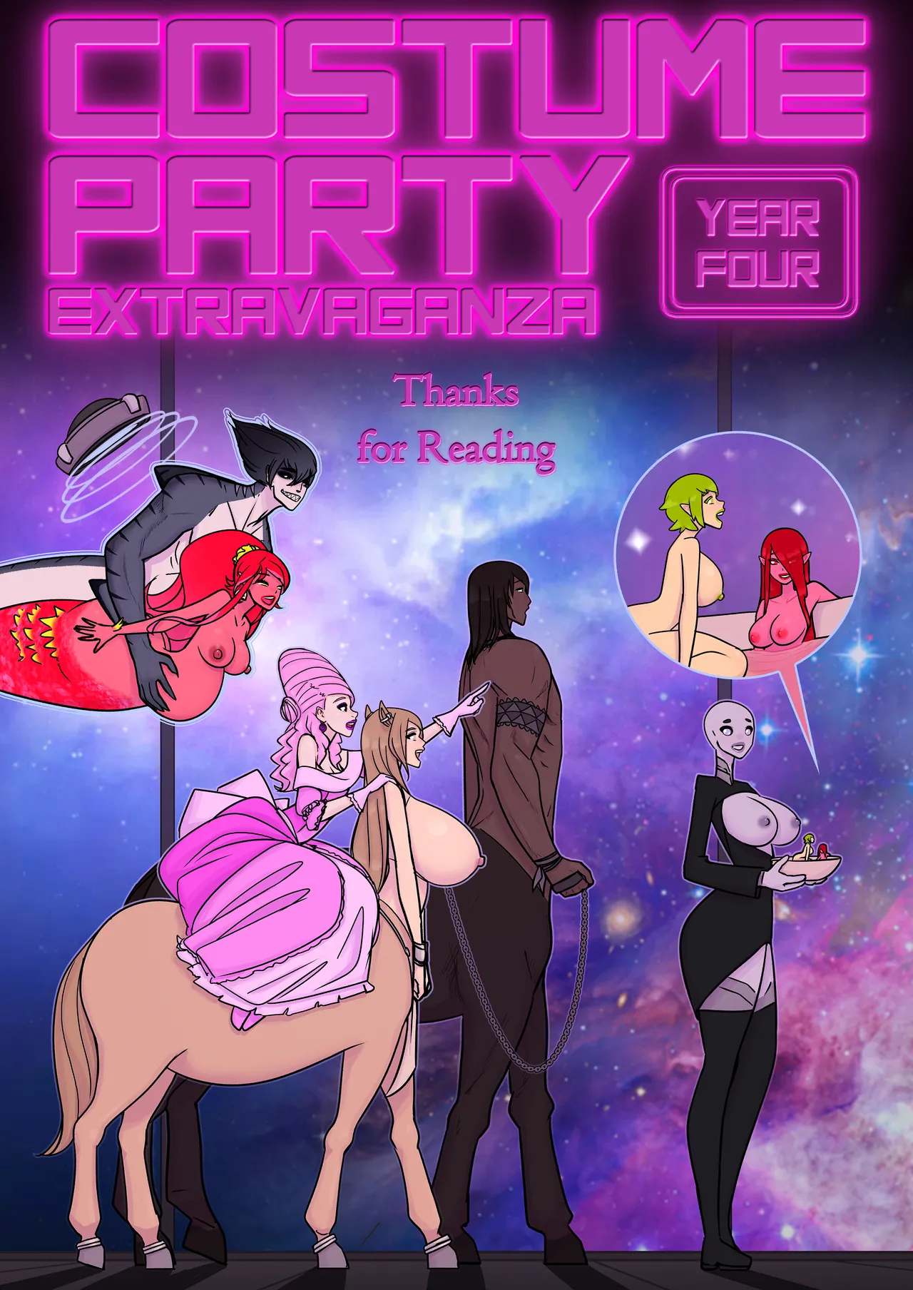 Costume Party Extravaganza: Year Four porn comic picture 45
