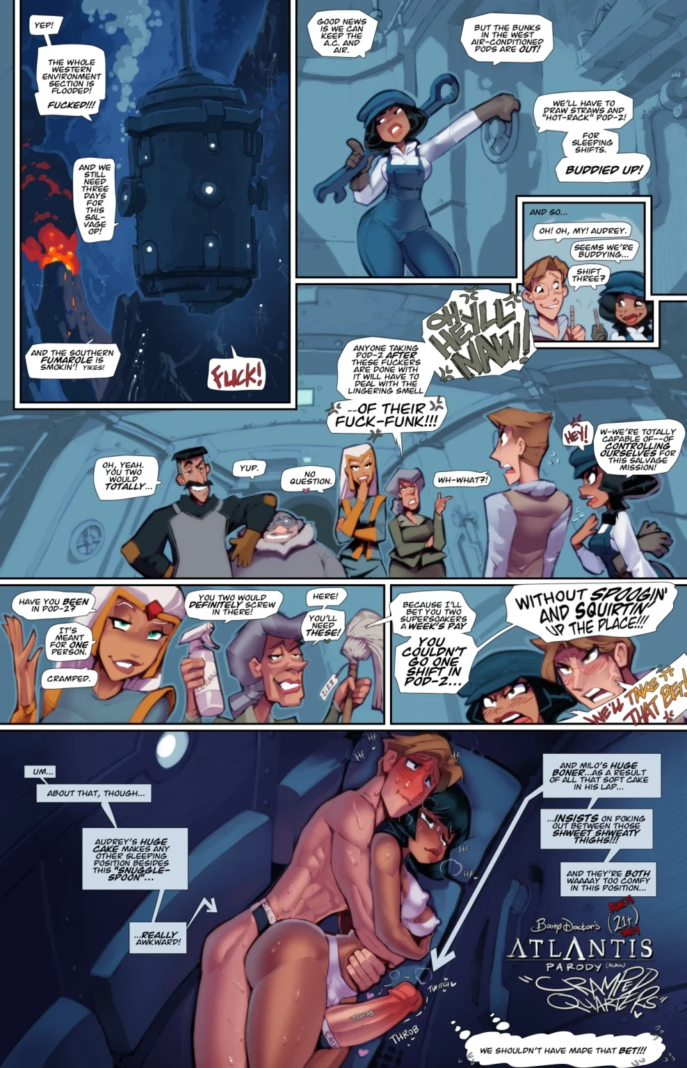 Cramped Quarters porn comic picture 1