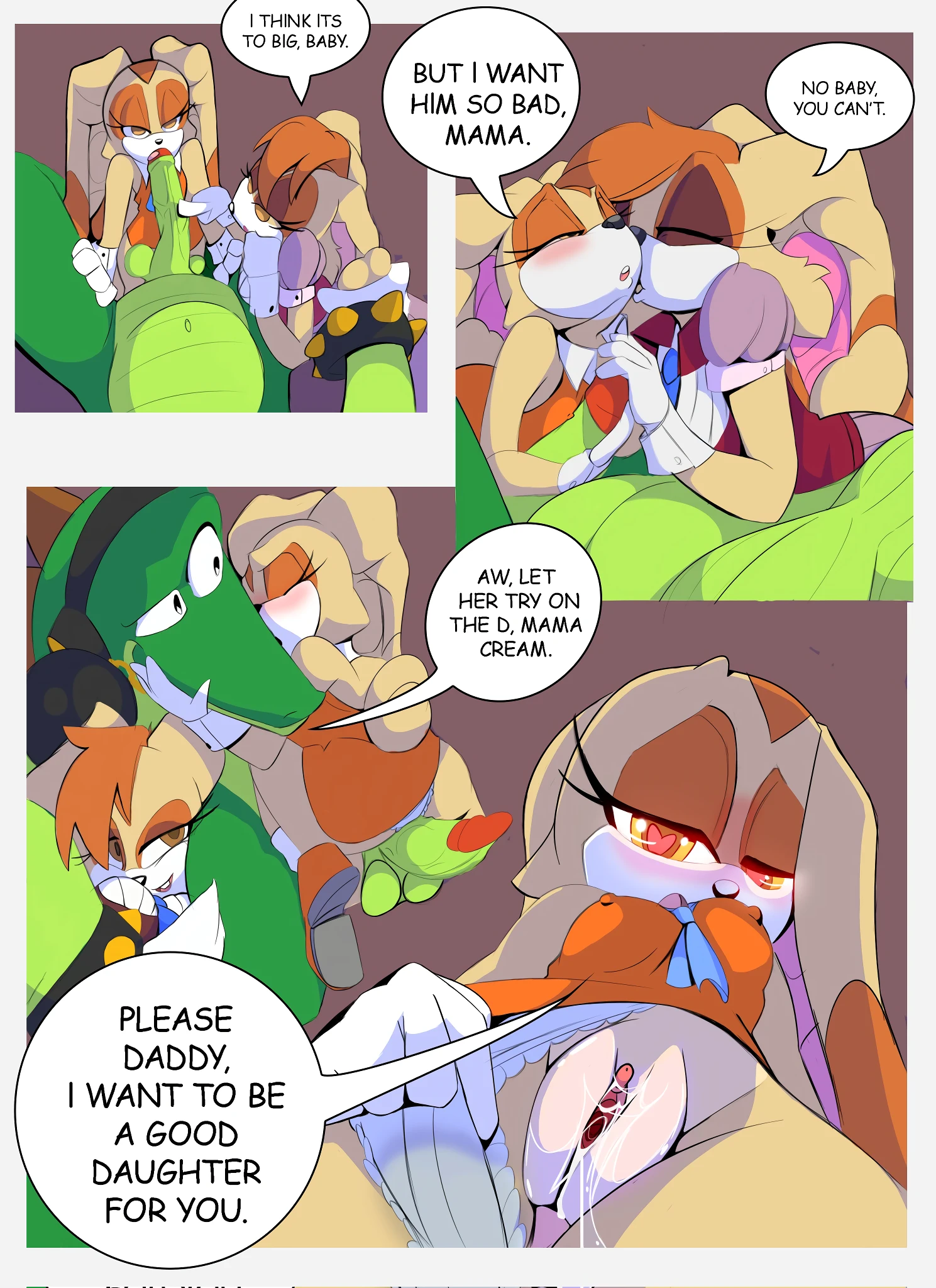 Cream's New Daddy porn comic picture 2