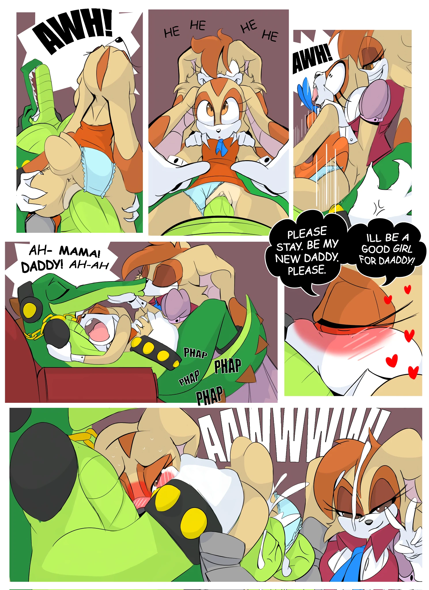 Cream's New Daddy porn comic picture 4