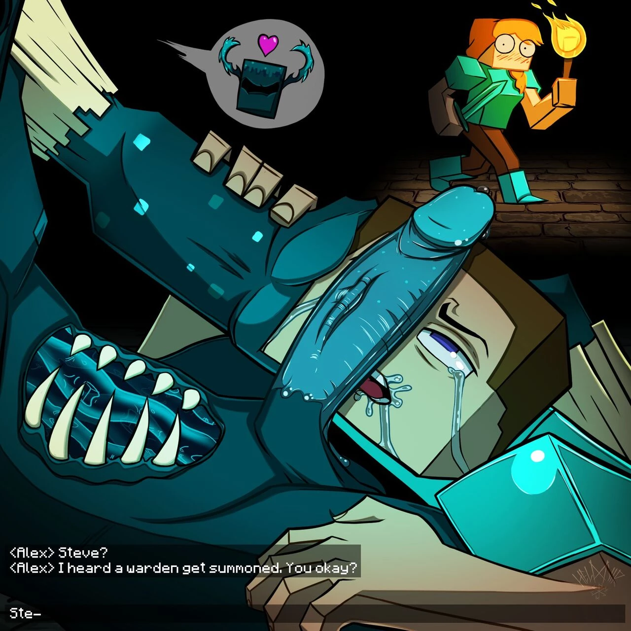 Deep dark at night porn comic picture 2