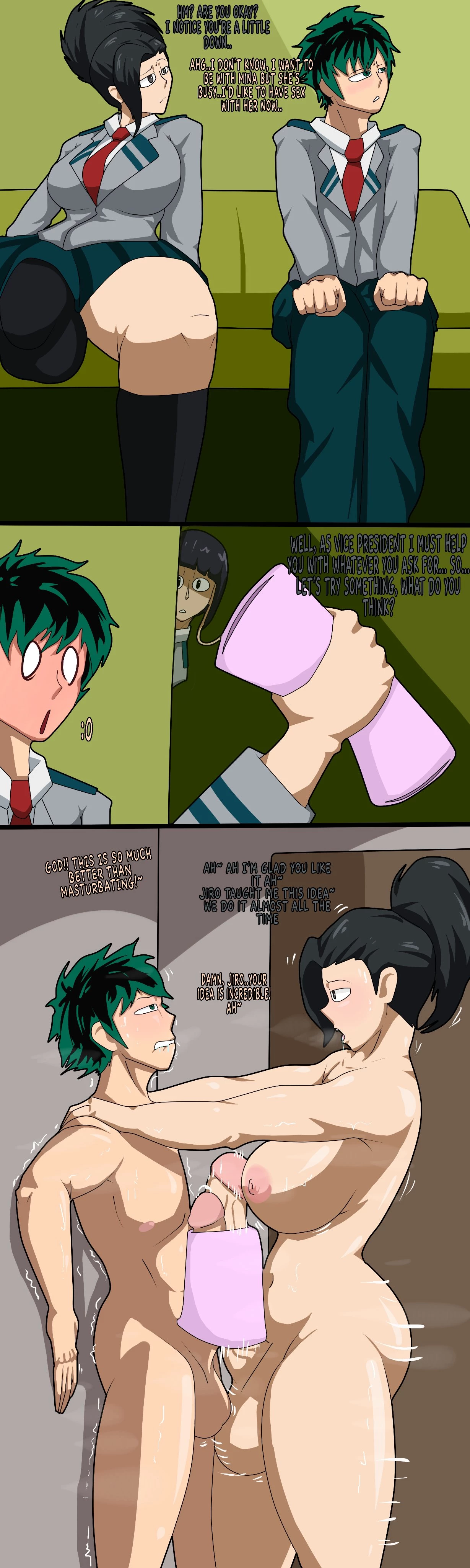 Deku's time with Futas porn comic picture 1